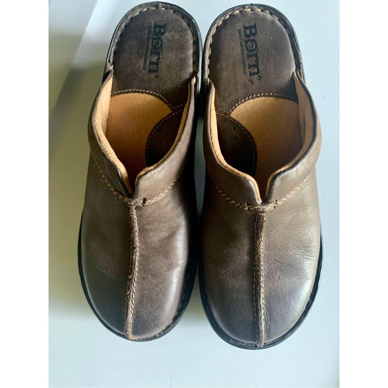 Born leather sale mules