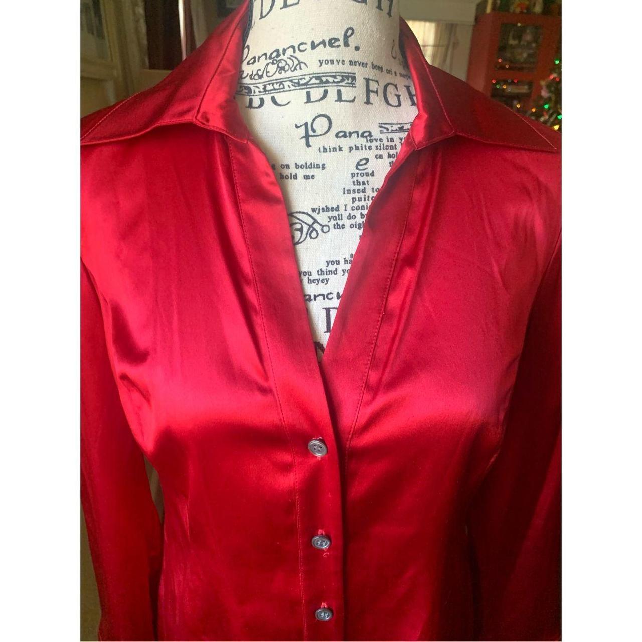 Talbots deals red blouse