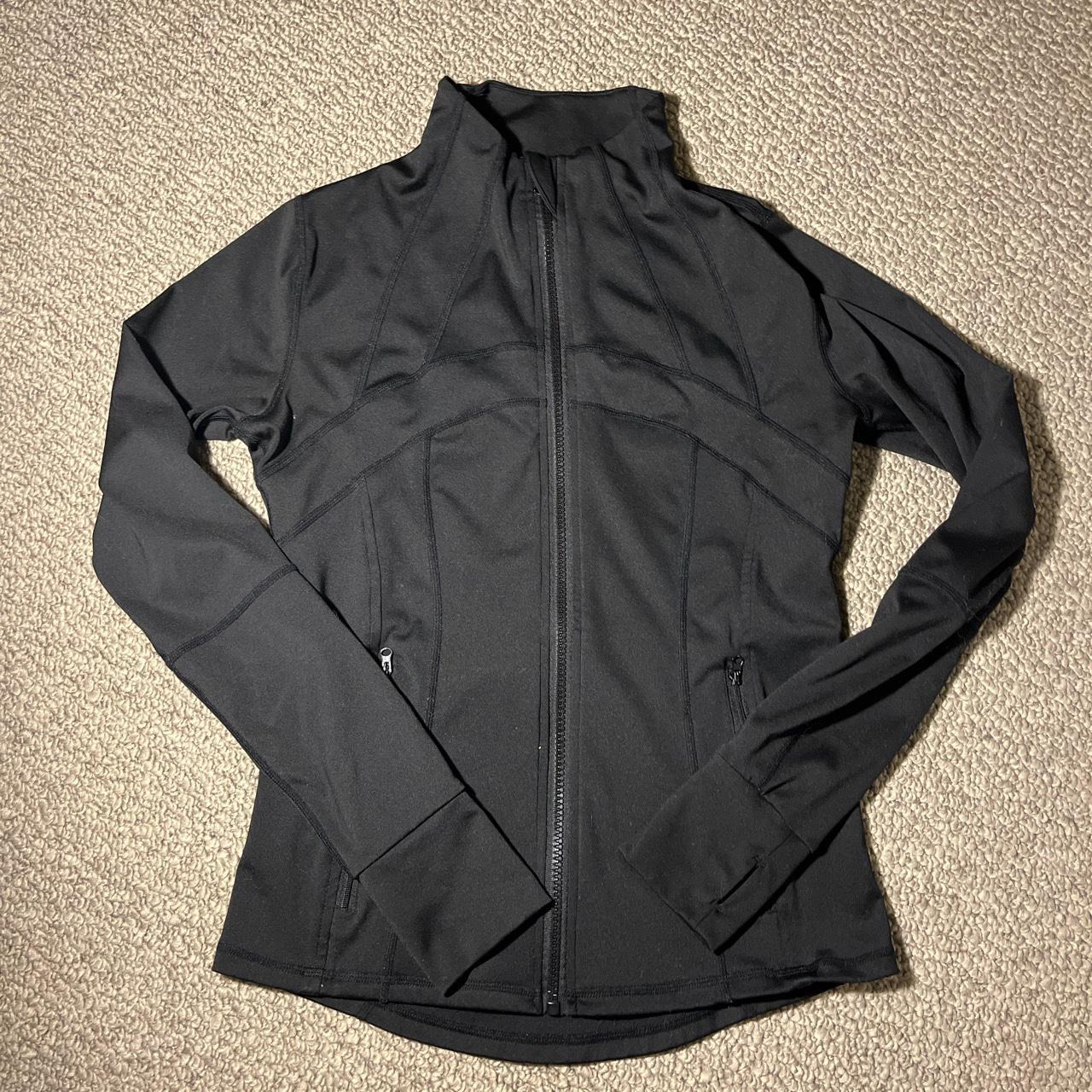 -black tight zip up -size xs-s -no flaws -from... - Depop