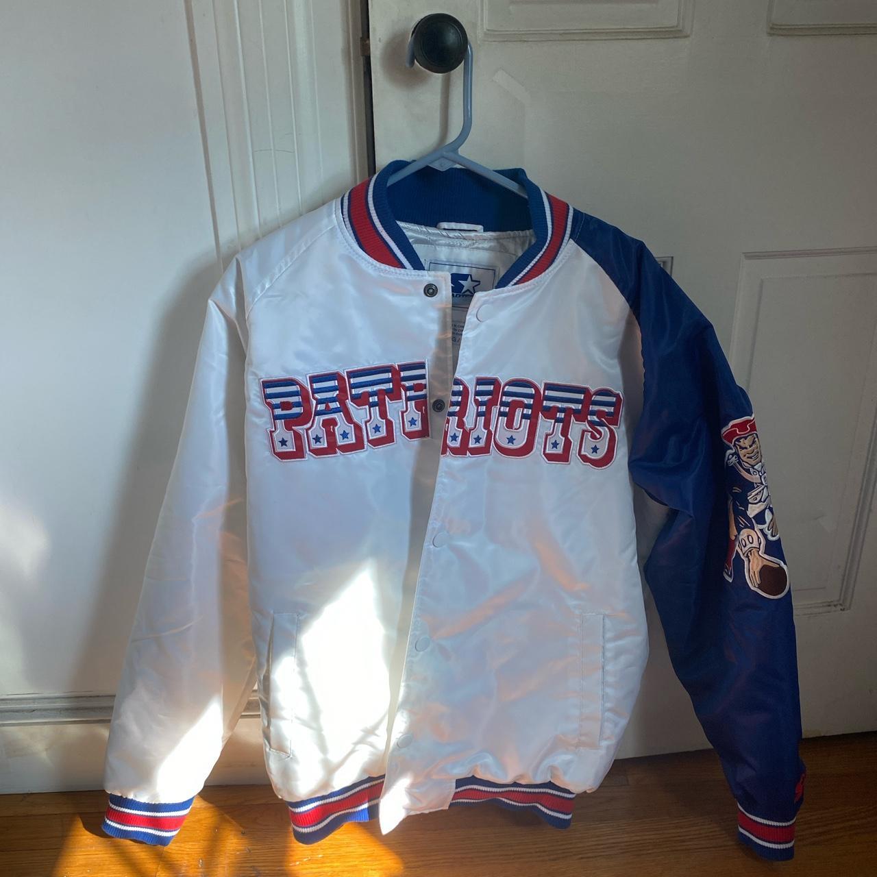 Varsity New England Patriots Blue and White Jacket