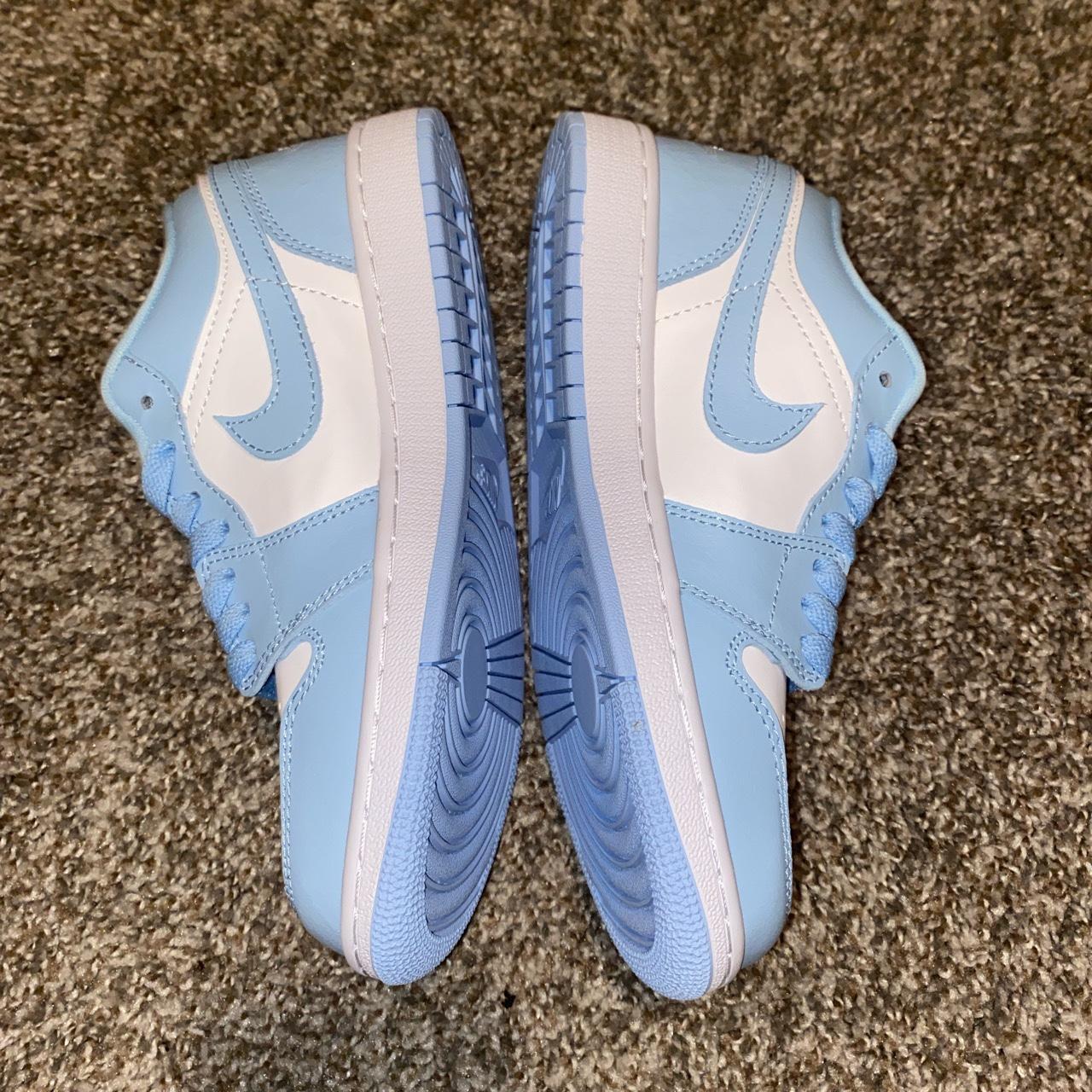 baby blue jordans low top