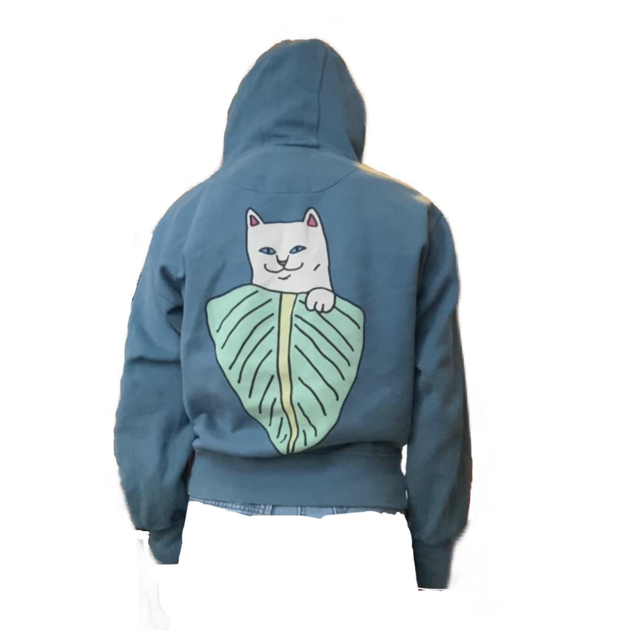 blue cat RIPNDIP skater hoodie ripndip hoodie Depop