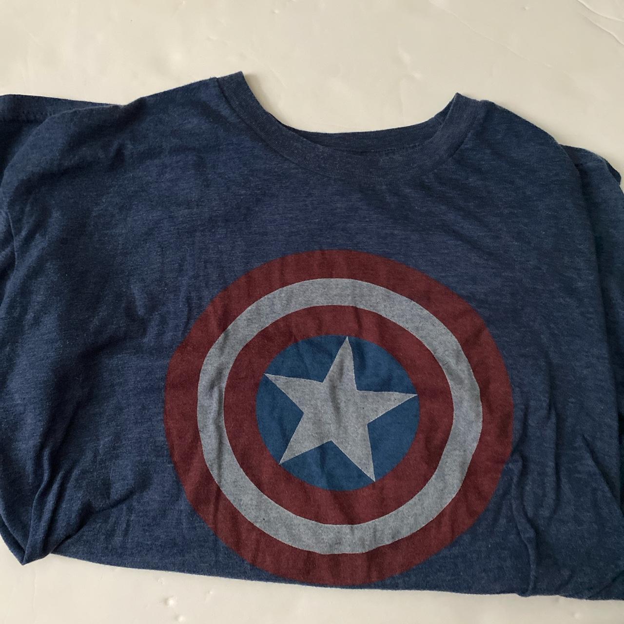 Captain America Tee Shirt :)) Size L #marvel - Depop