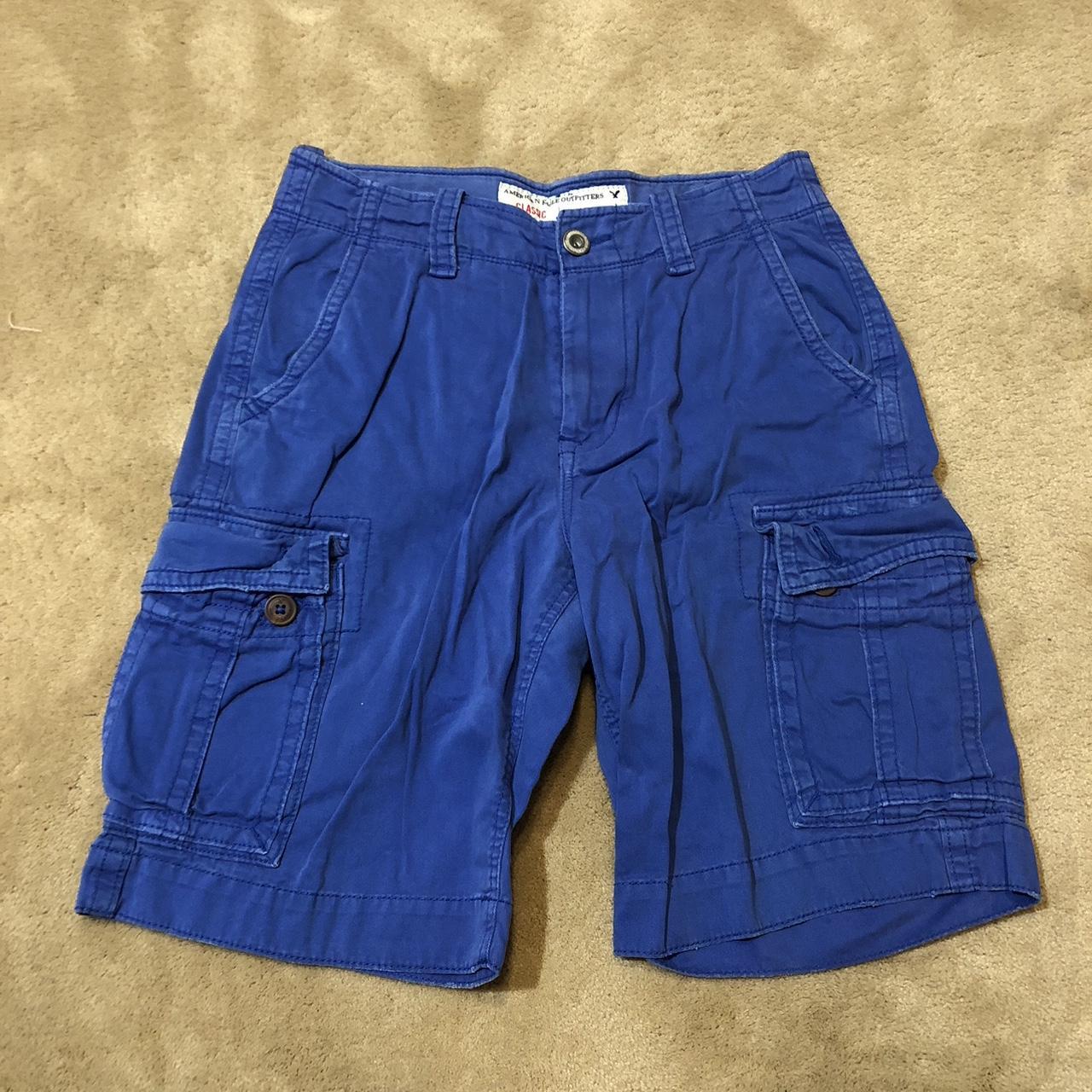 American Eagle Outfitters Men's Blue Shorts Depop