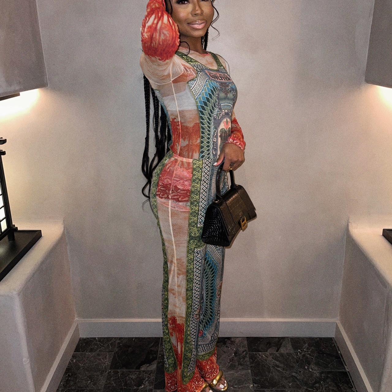 Xxs Jean Paul Gaultier mesh set purchased for Depop