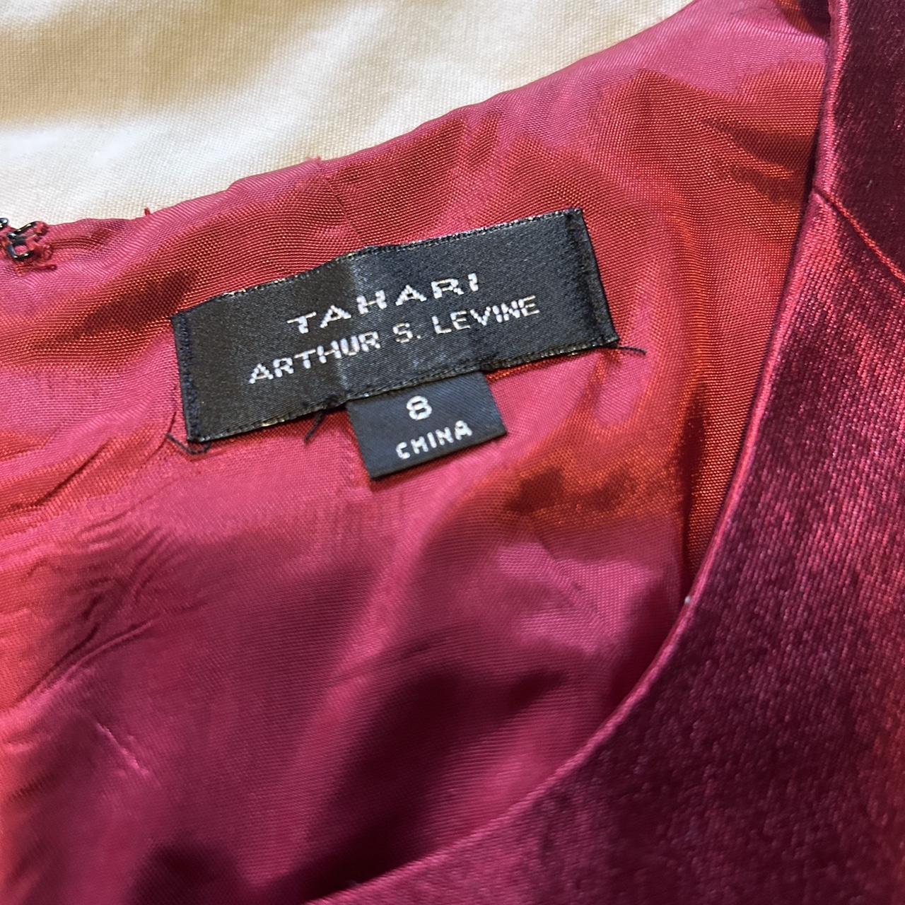 Tahari red satin type dress good for parties or a... - Depop