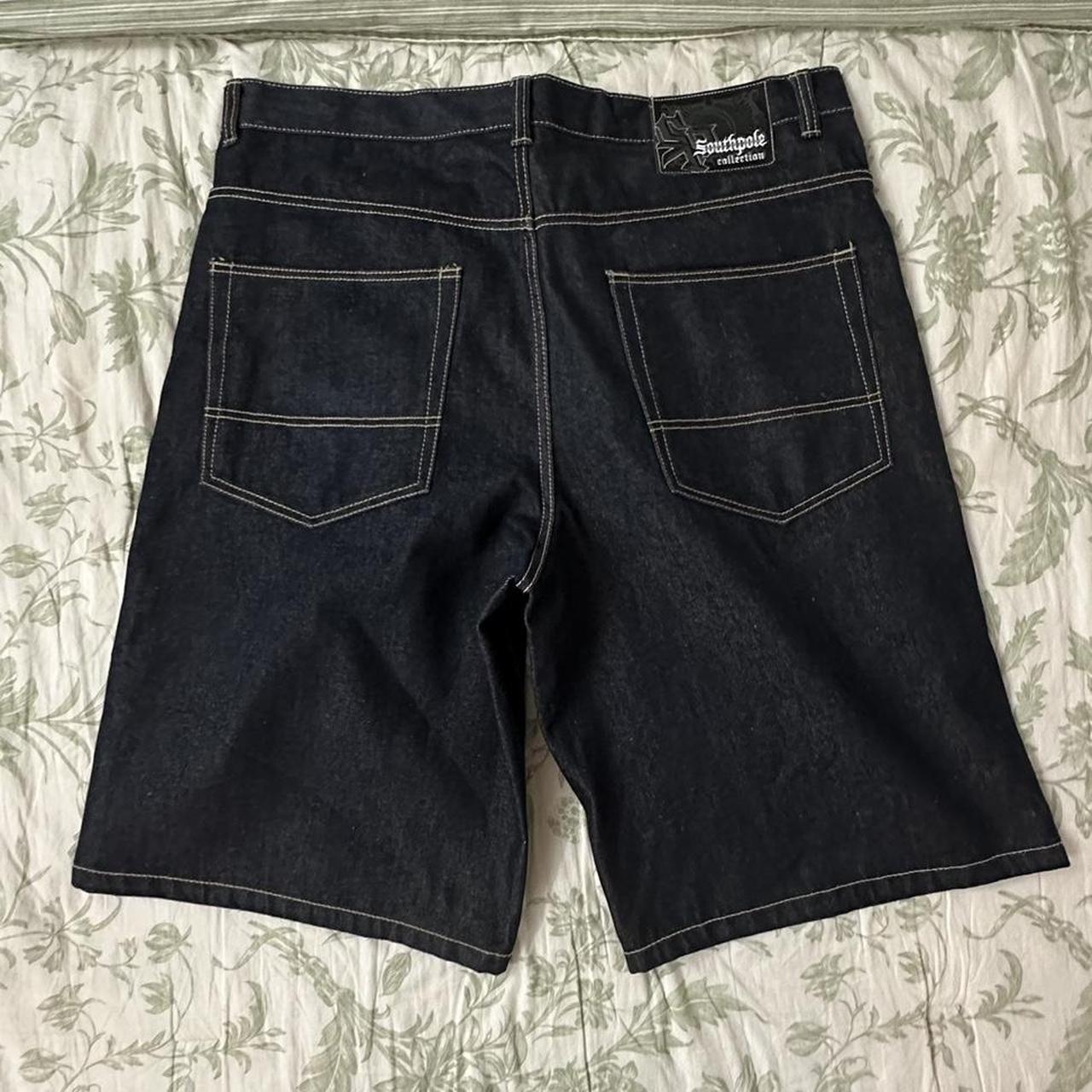 Dark Navy Blue Skater Southpole Jorts Pre Owned Depop