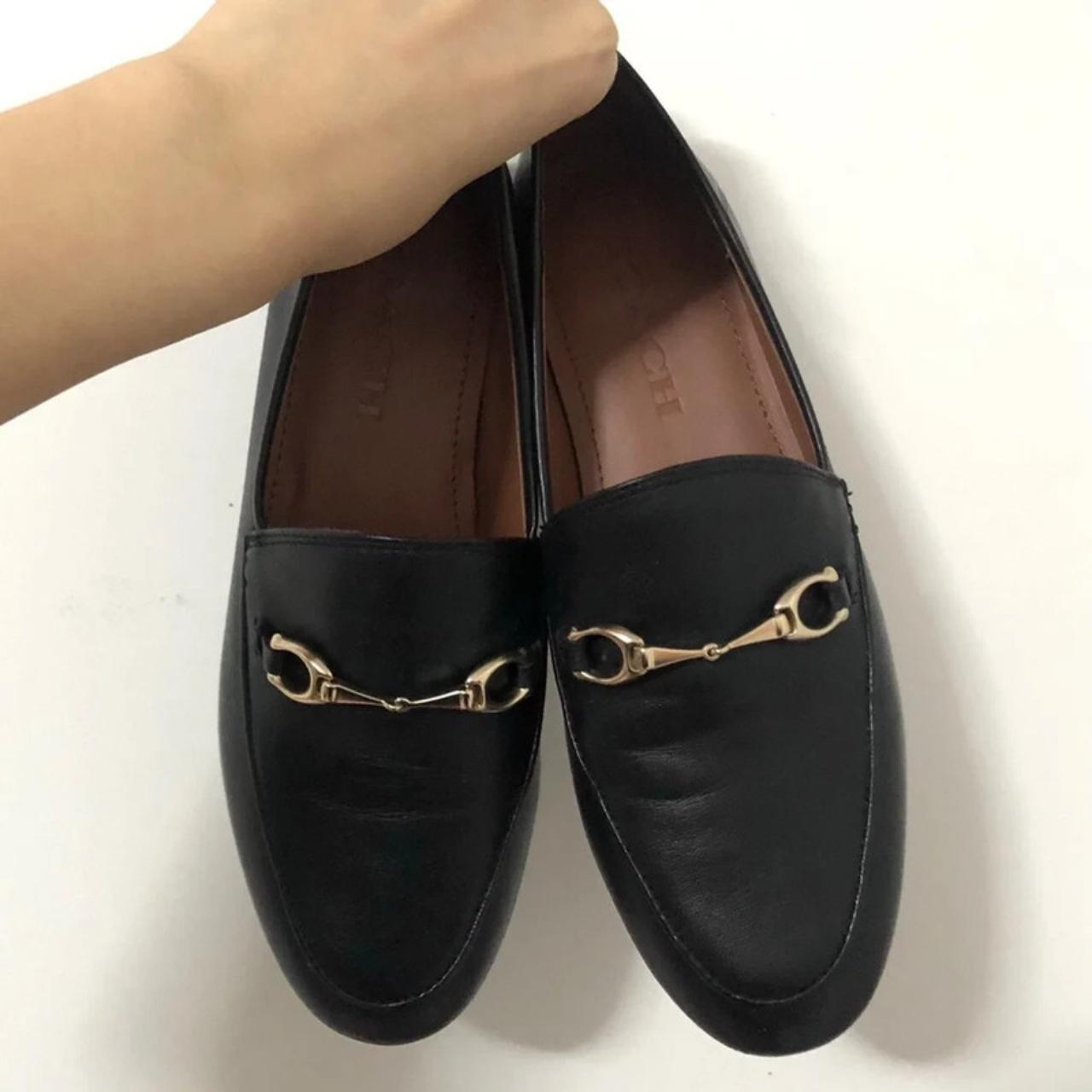 Coach haley loafer on sale black