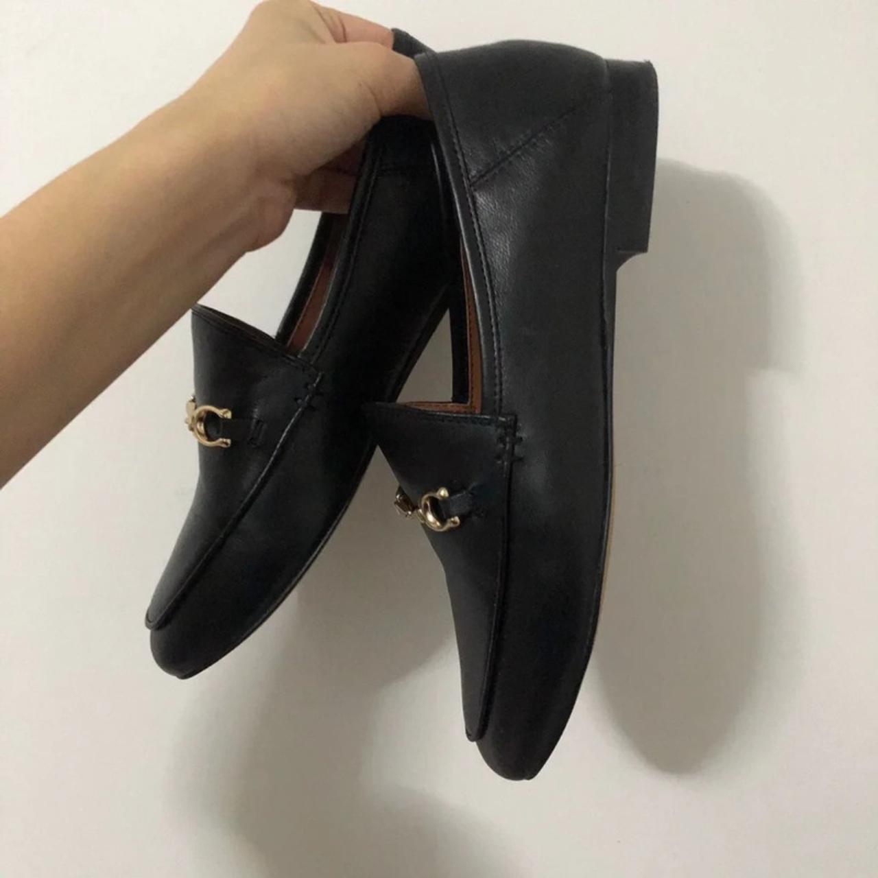 Coach haley clearance loafer black