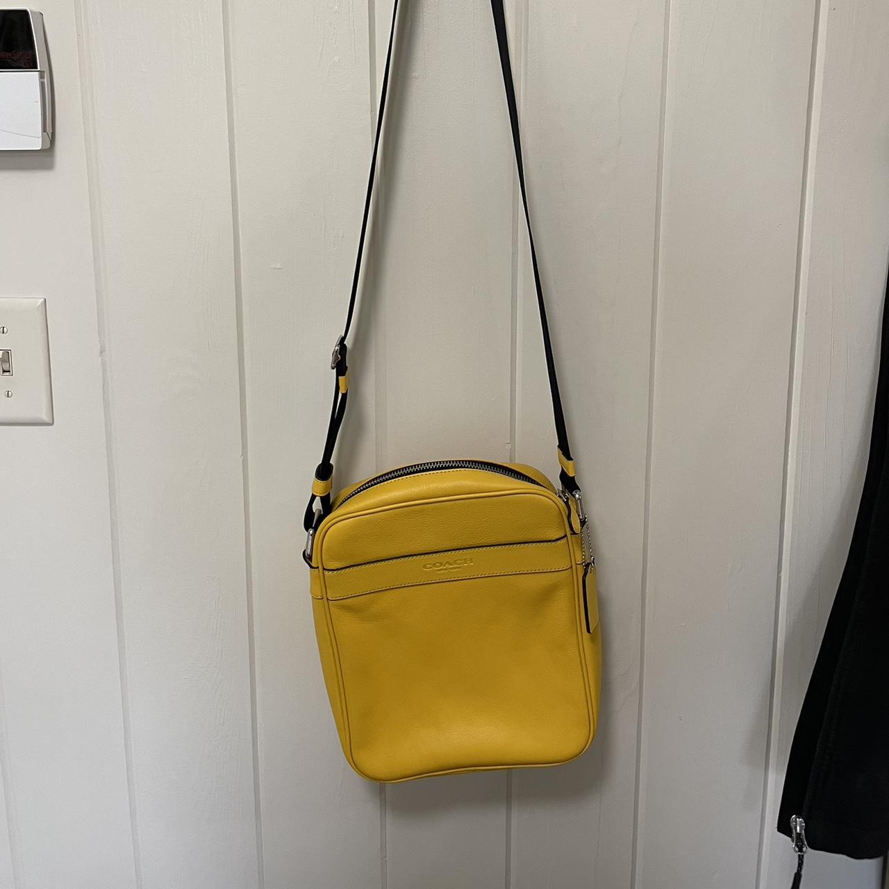 NEW SUNSET YELLOW COACH PURSE CROSSBODY on sale BAG