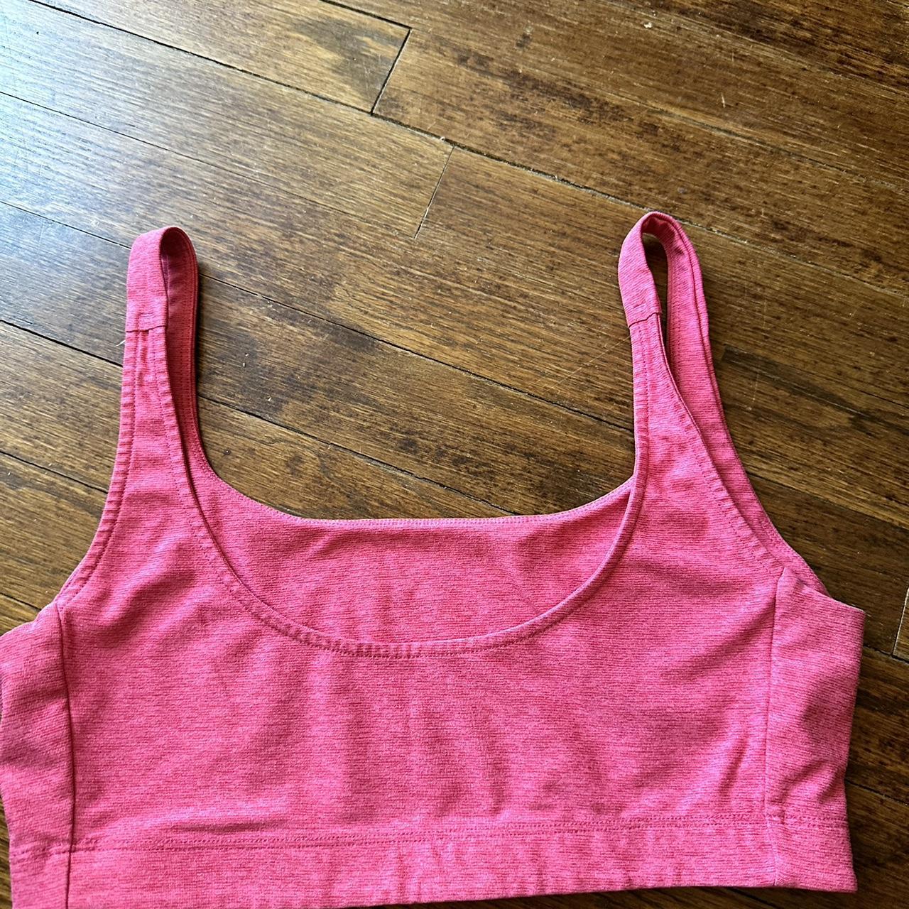 Pink Outdoor Voices Double Time Bra. Size M. - Depop