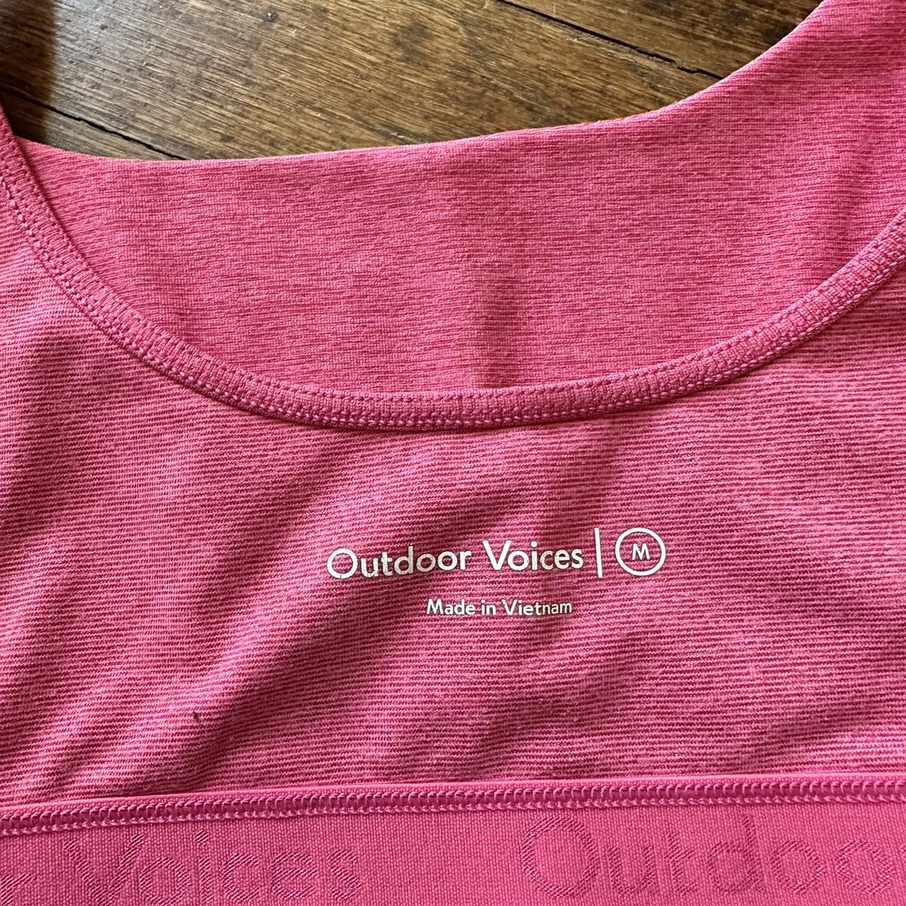 Pink Outdoor Voices Double Time Bra. Size M. Depop