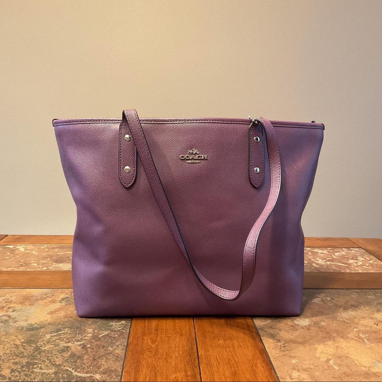 Coach discount tote purple