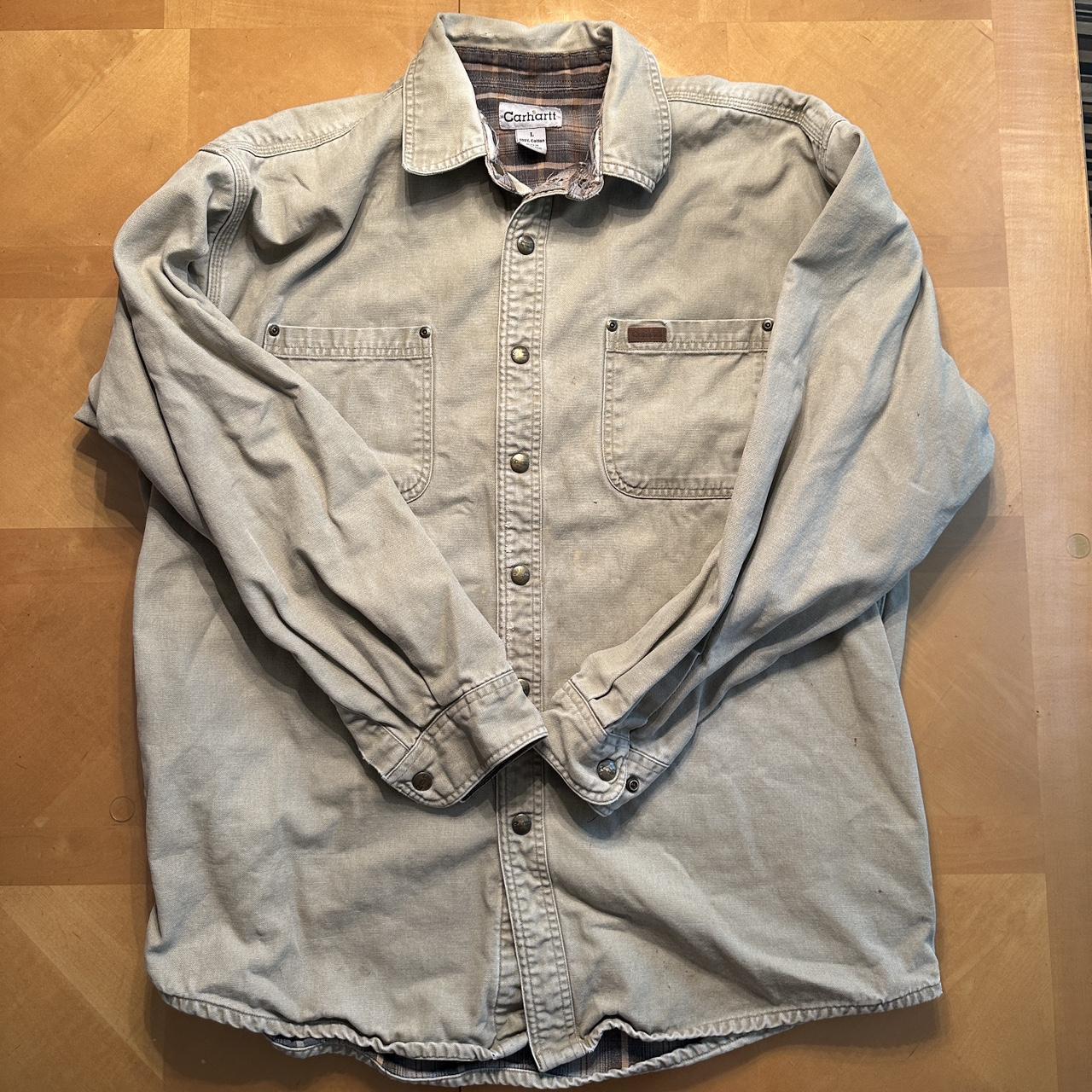 Carhartt on sale button jacket