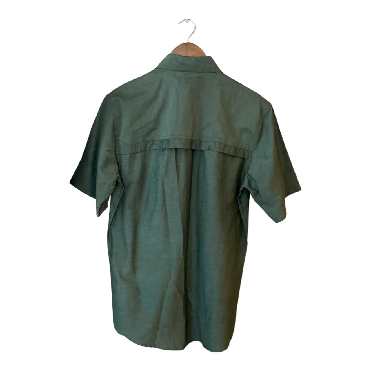 GH Bass Explorer Short Sleeve Shirt Green Vented - Depop