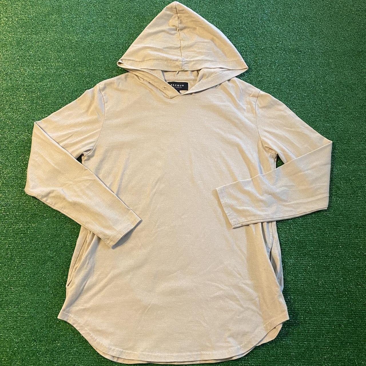 Lightweight Cream Pacsun Pullover Hoodie Tagged a... - Depop