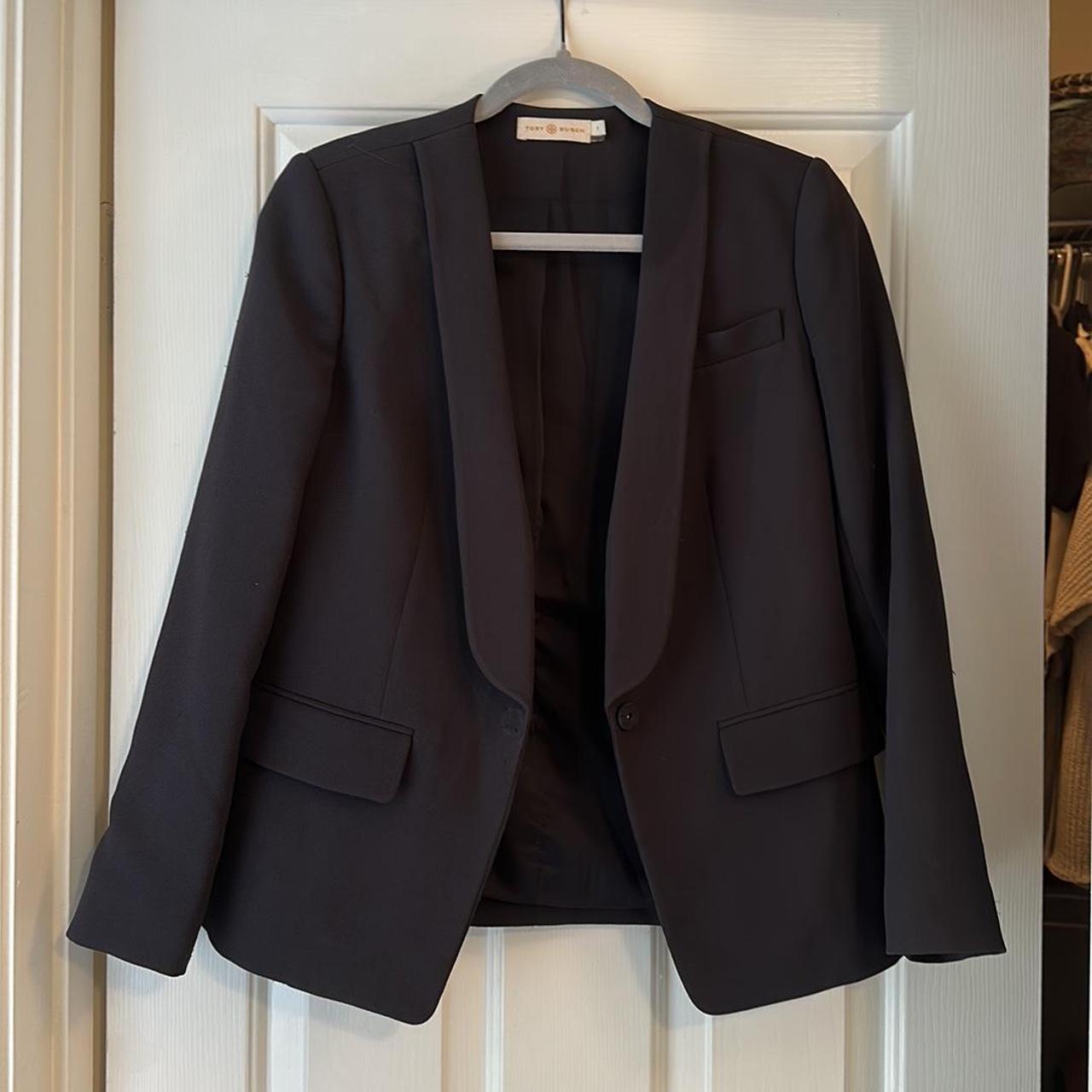 Tory Burch navy blazer with pockets size 0 single...