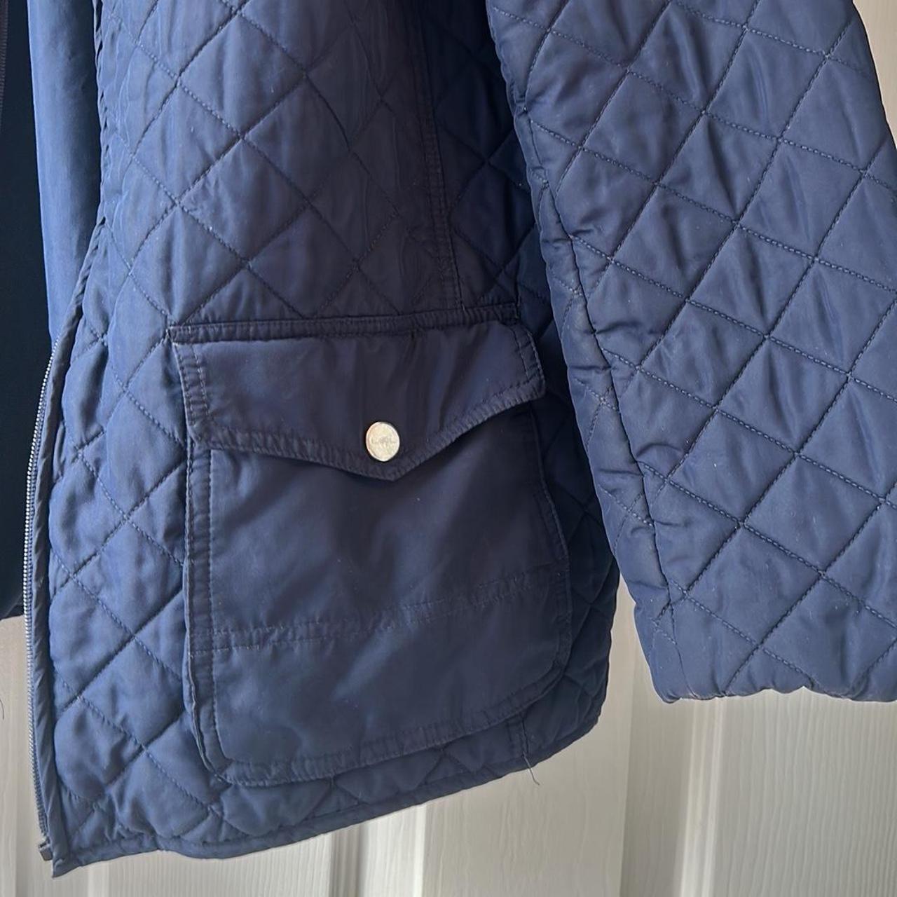 Lauren Ralph Lauren Jacket Women XL Blue Quilted - Depop