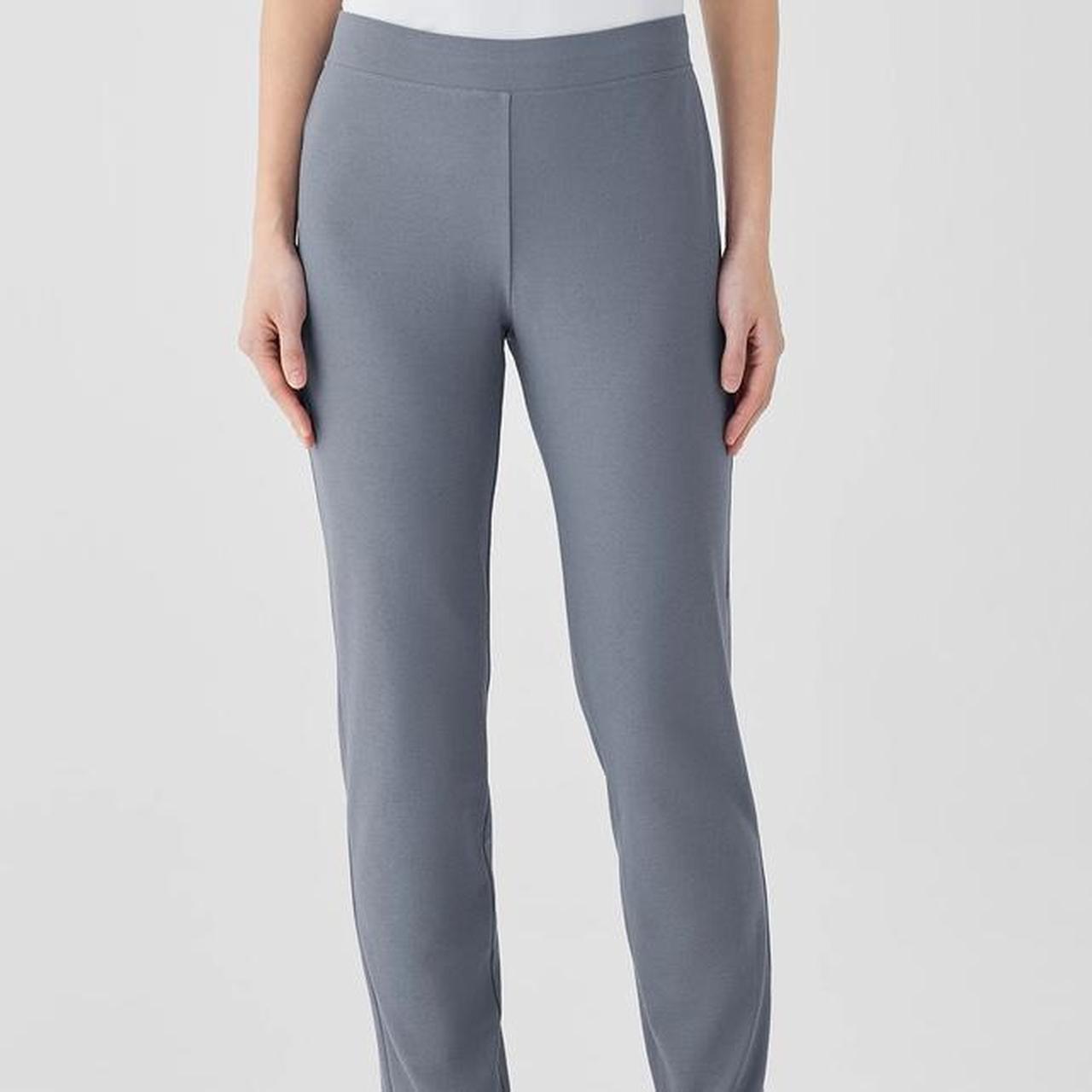 Eileen fisher washable stretch crepe pant steel