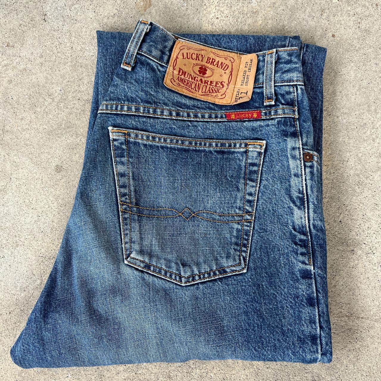 Vintage Men's Blue Denim Dungarees Jeans by LUCKY BRAND Dungarees