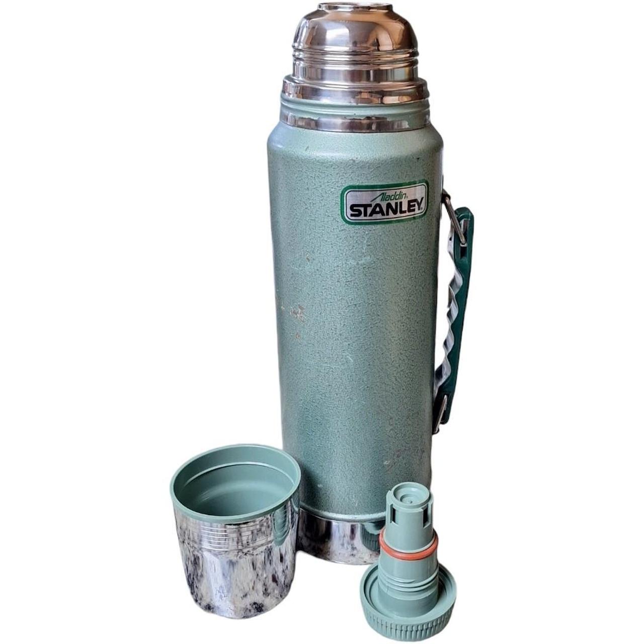 Vintage Stanley thermos Green Used condition, - Depop