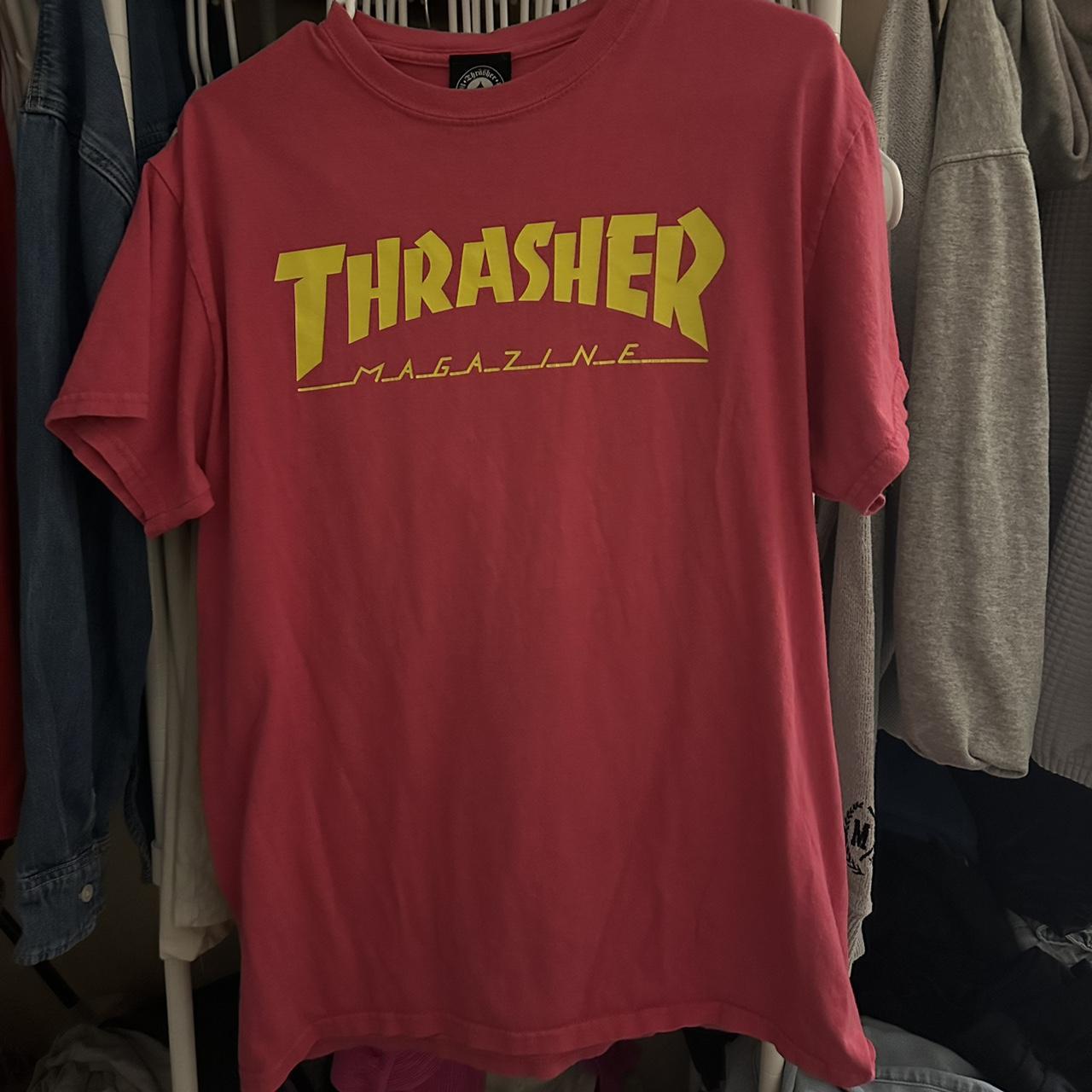 Pink thrasher t shirt best sale