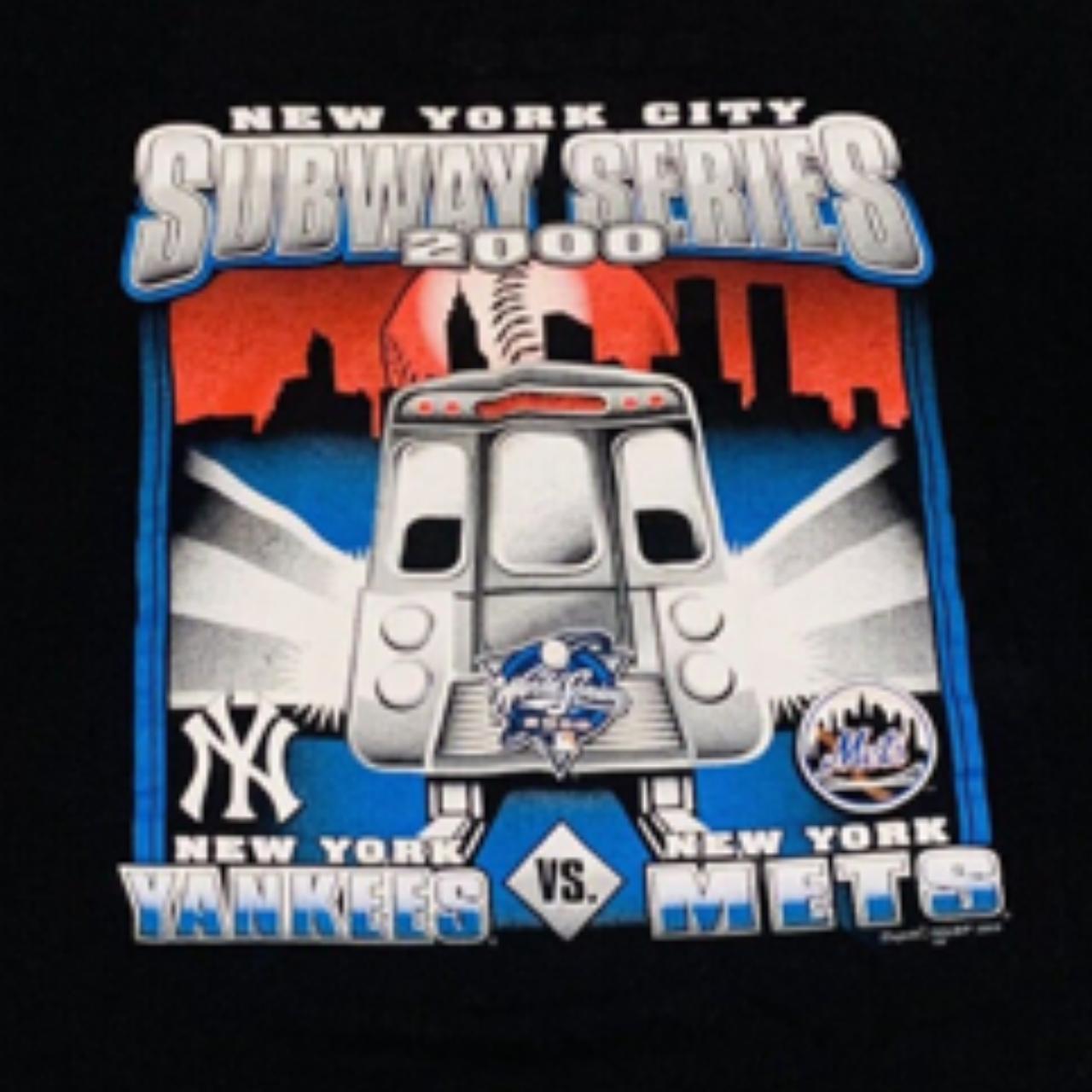 Vintage New York Mets tee in blue. From 2001. Mens - Depop