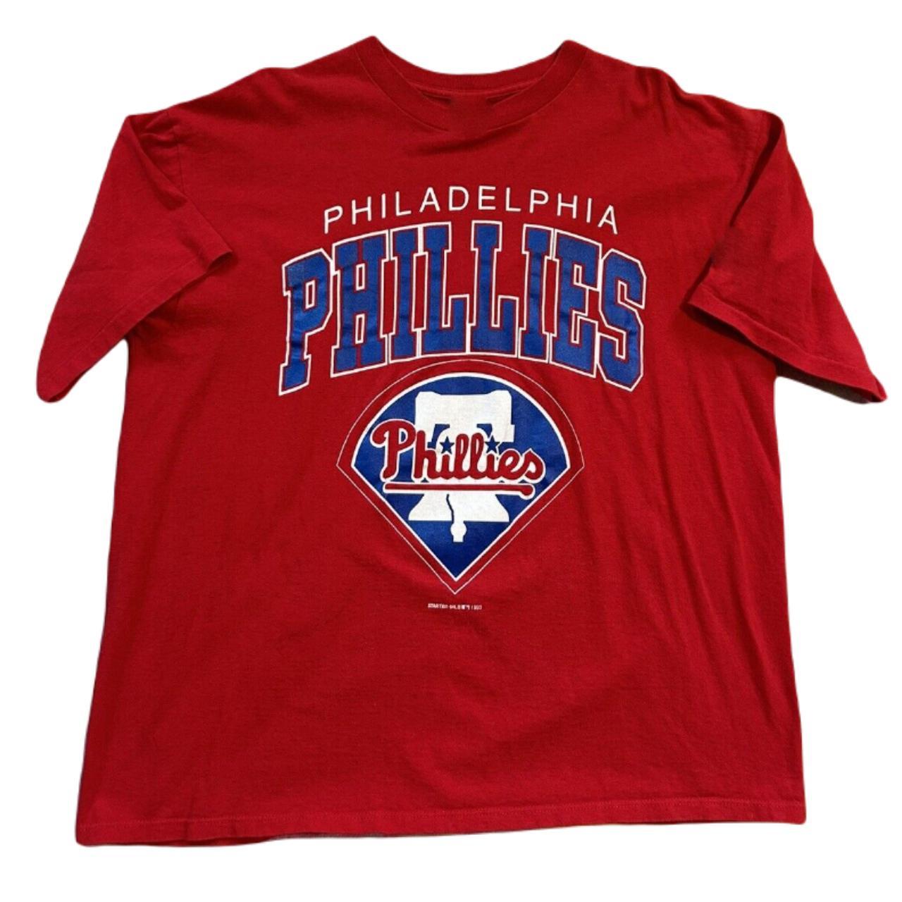 MLB Men's Philadelphia Phillies Red Logo T-Shirt