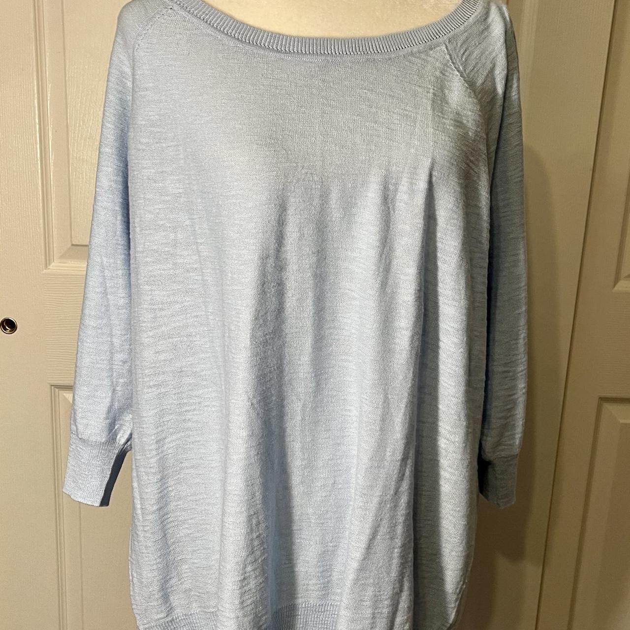 Beautiful lightweight Sonoma pale blue NWT 1X very - Depop