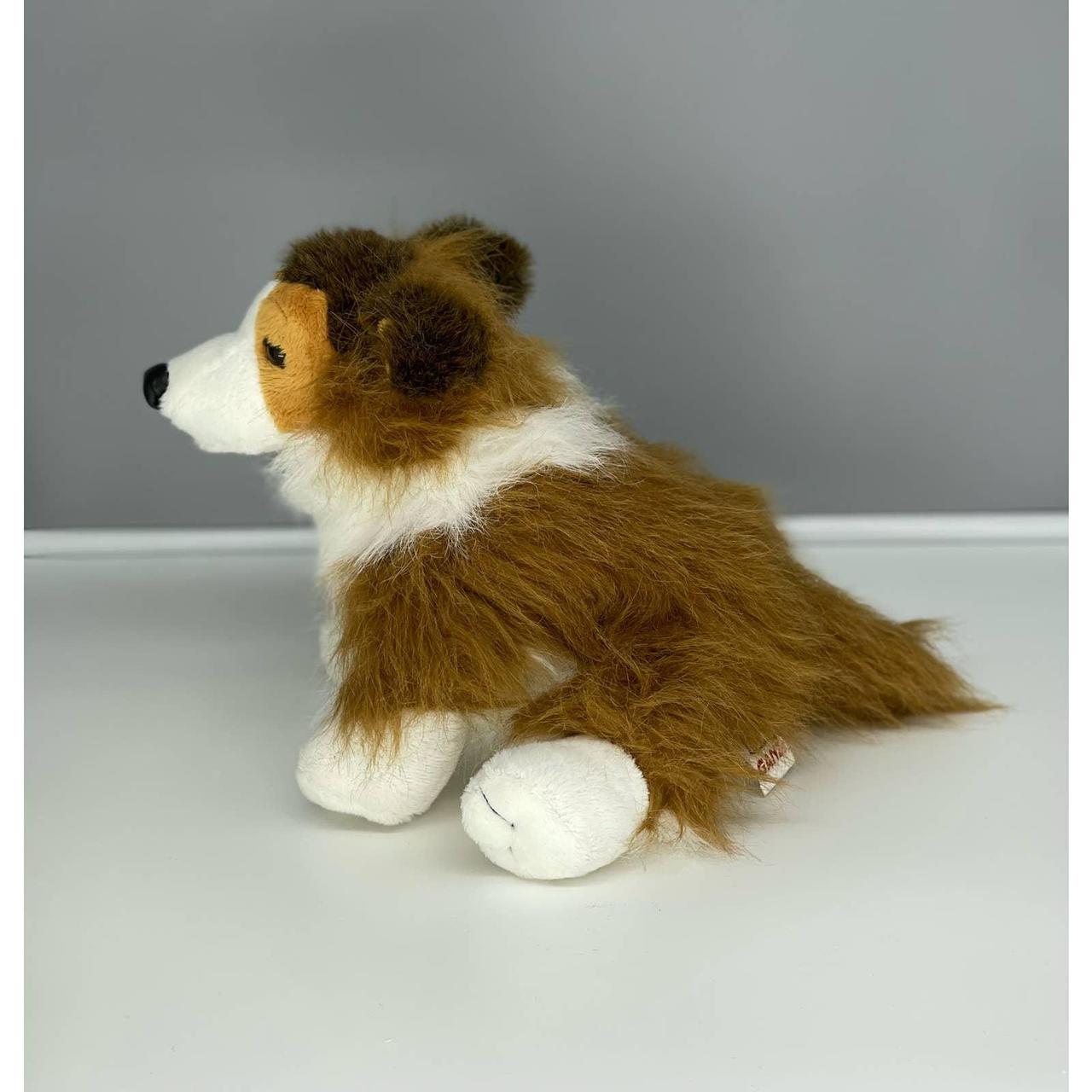 GANZ Webkinz Collie White & Brown Plush Dog Lassie Toy no code