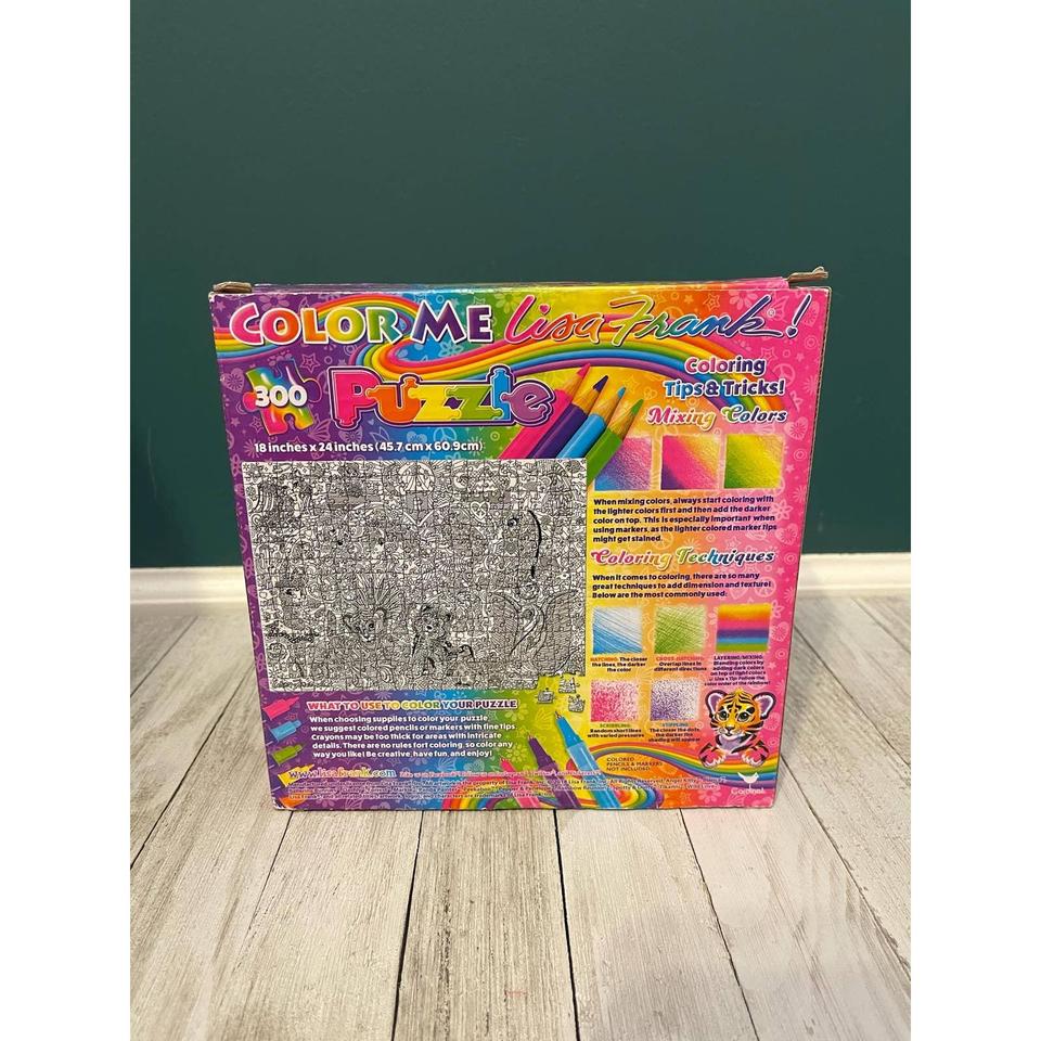 Lisa Frank Coloring Book and Sticker Pad - Depop