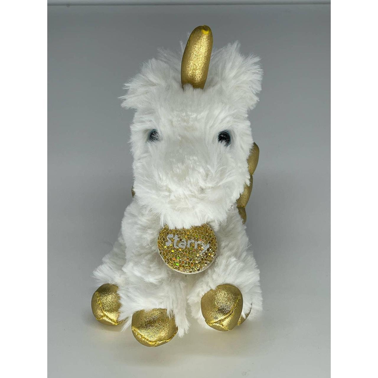 Justice Pet Shop Starry Plush Unicorn with Gold