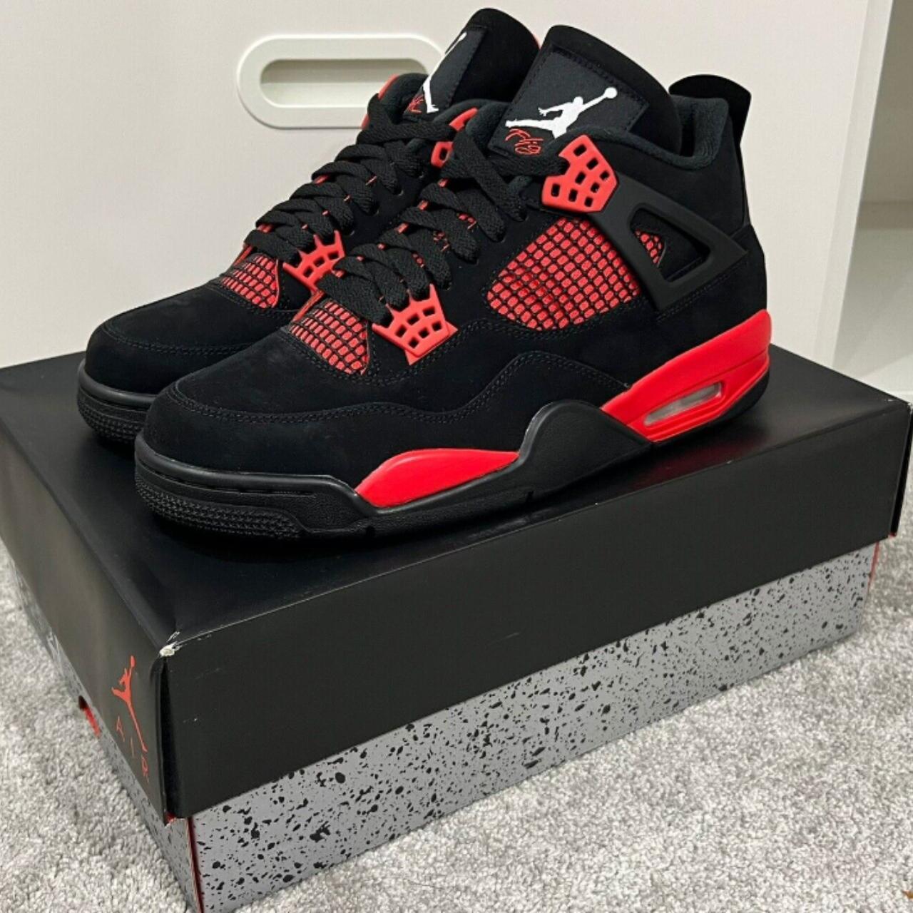 New Jordan 4 red thunders with box Best quality... - Depop