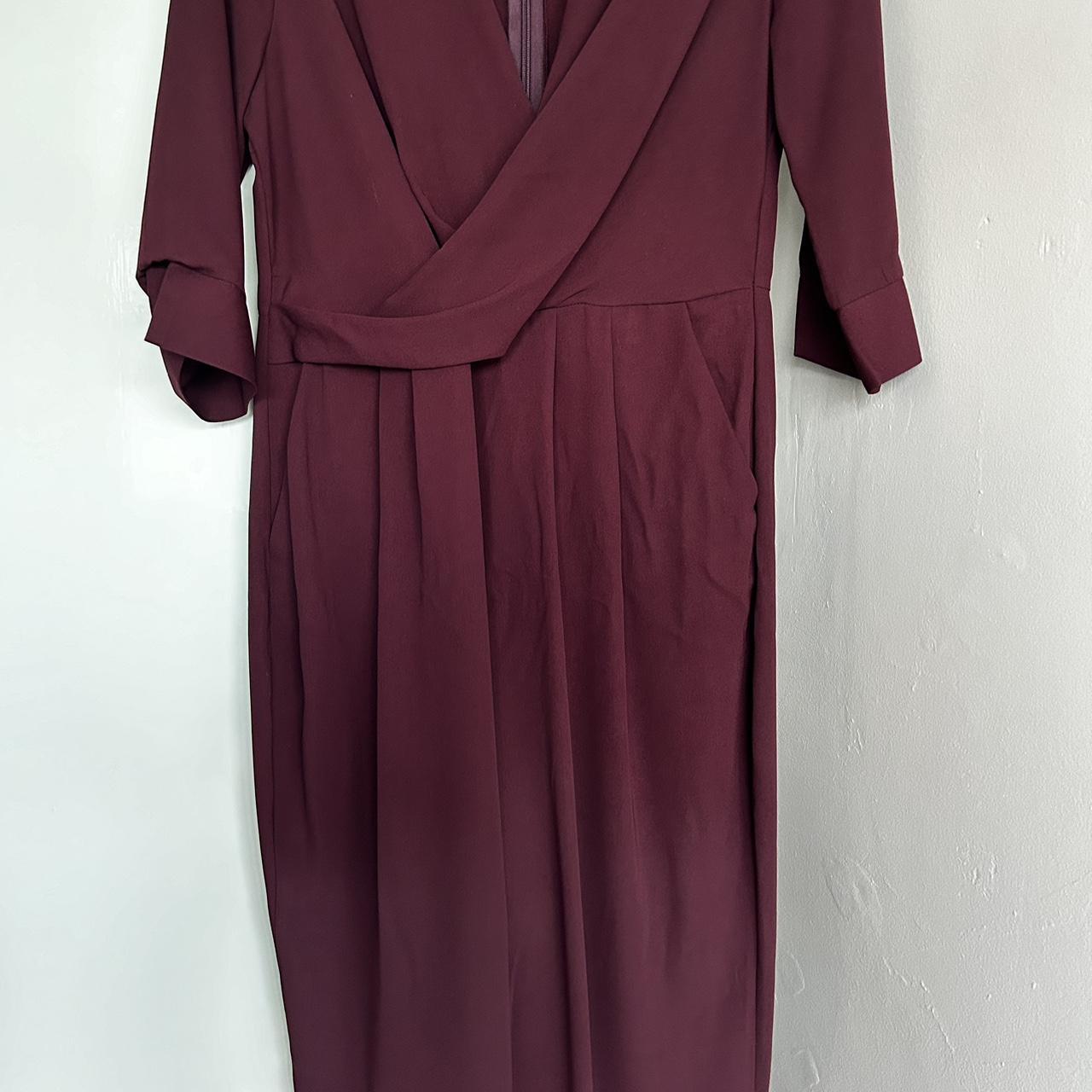 Miss selfridge burgundy jumpsuit on sale