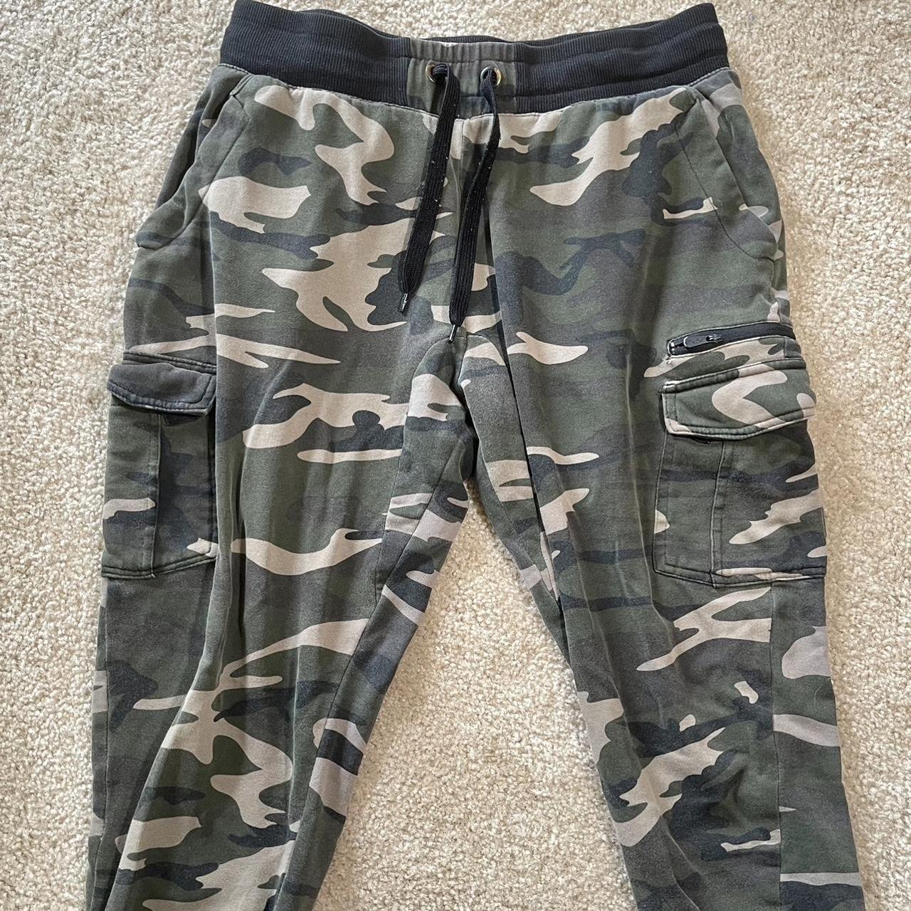 camo joggers 💜🤍 - Depop