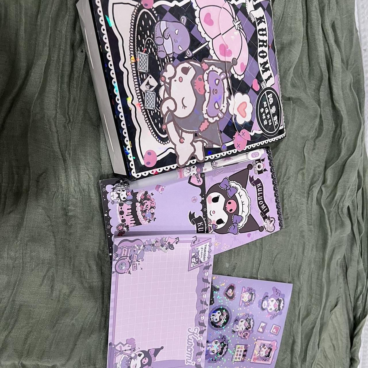 FREEBIES INCLUDED ] This is a mini Kuromi Notebook - Depop