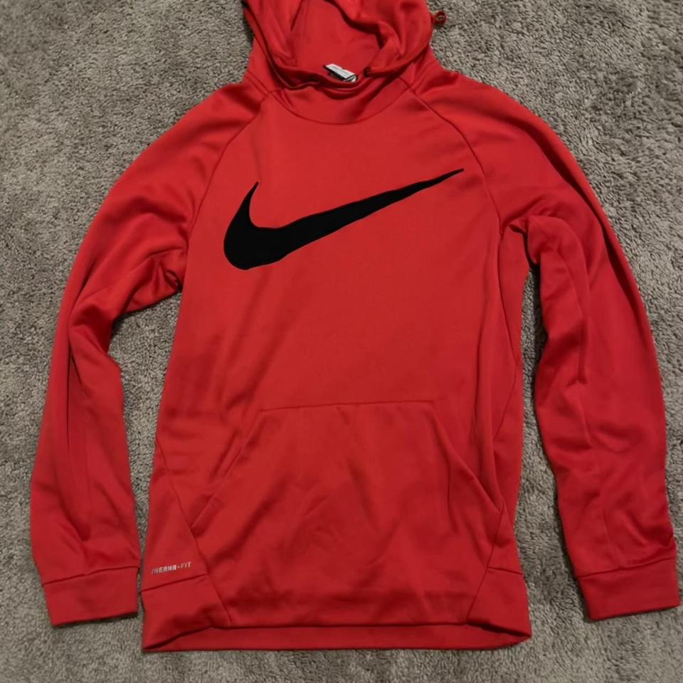 Nike Boston Red Sox Therma-fit hoodie Large printed - Depop