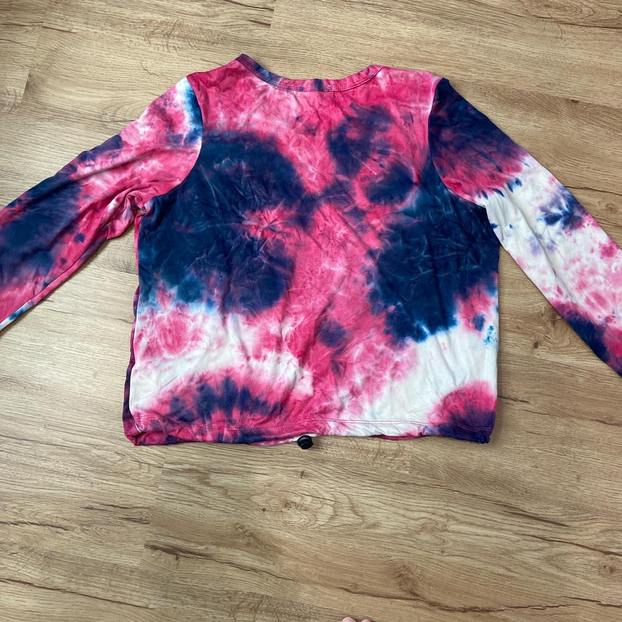 womens long sleeve tie dye shirt