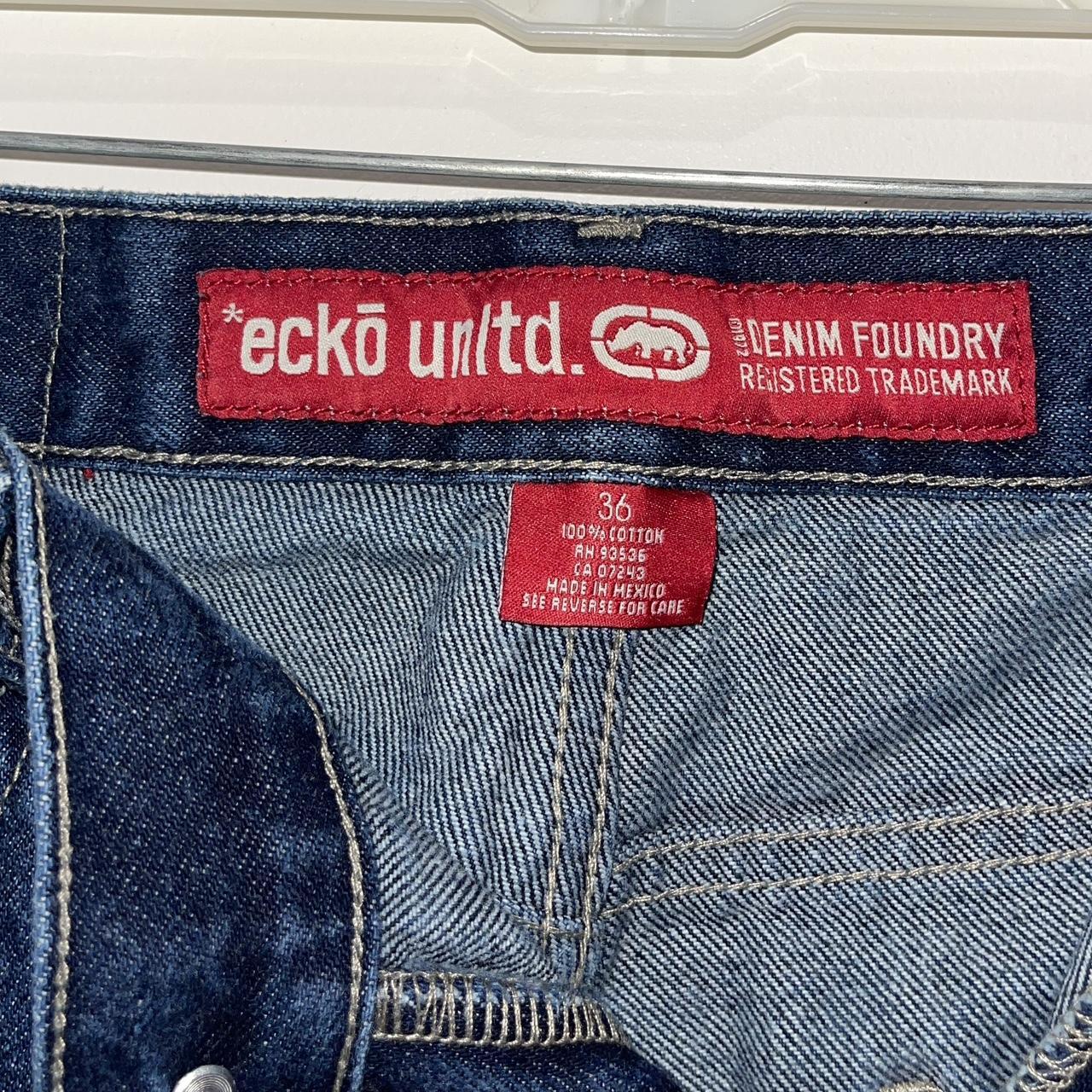Pre-Owned ecko unltd. Denim Foundry Blue Dark Wash | Depop