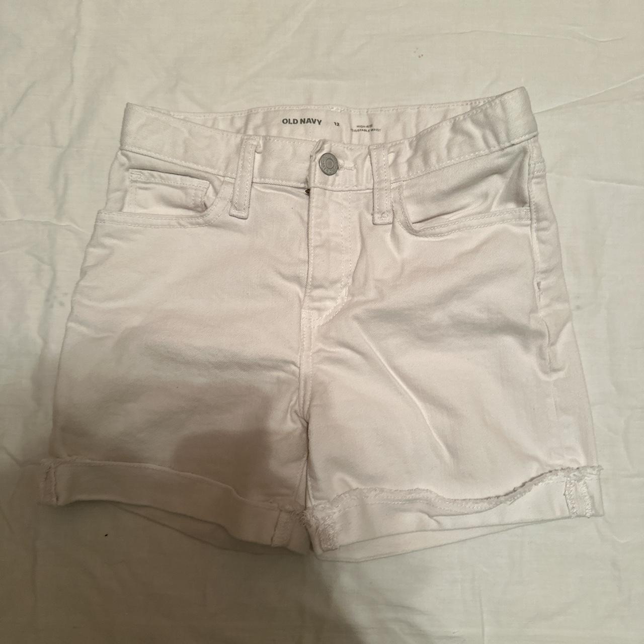 Skin tight Old Navy White Jean Shorts, Kids size 12 - Depop