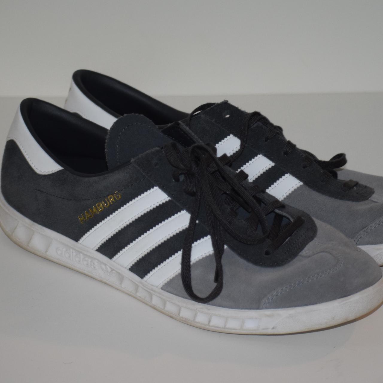 Adidas Grey Hamburg Size 12 w/ original box - Depop