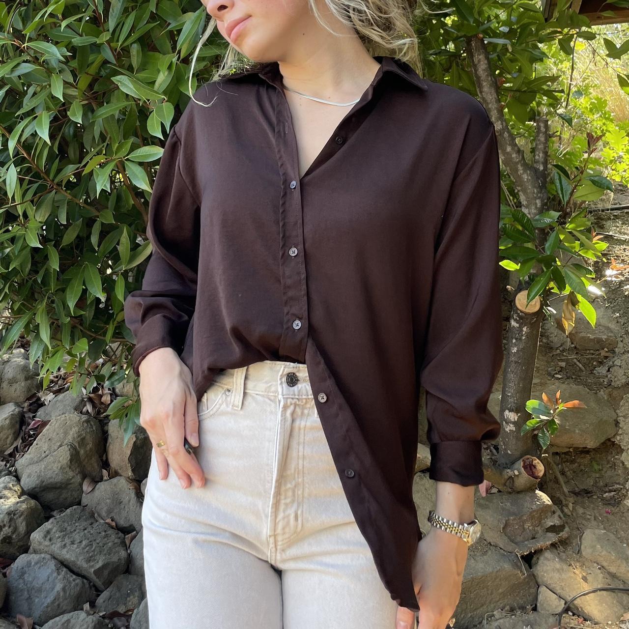 Brown Banana Republic Button up Shirt. This shirt... Depop