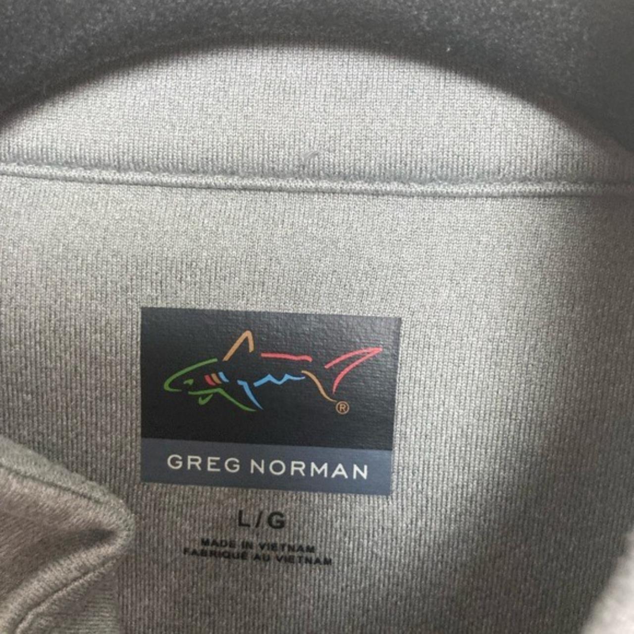 Troon Cup Greg Norman gray 1/4 zip neck golf... - Depop