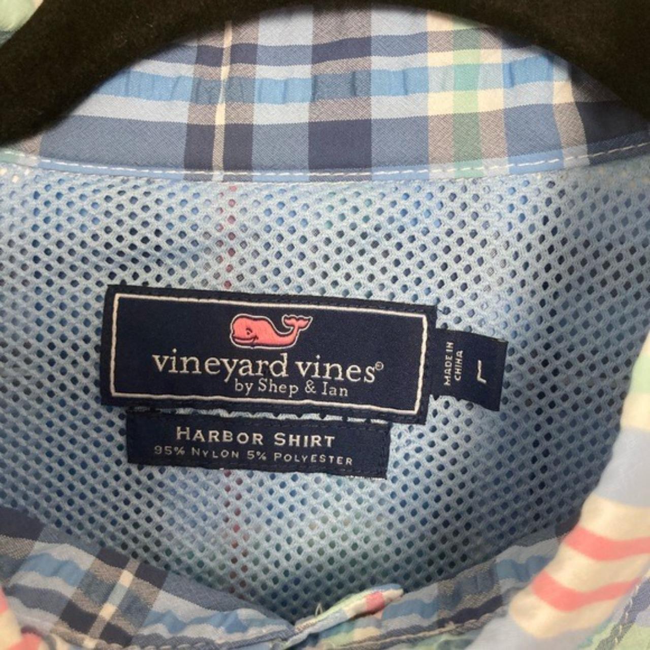 Vineyard Vines blue plaid Harbor shirt. ... - Depop