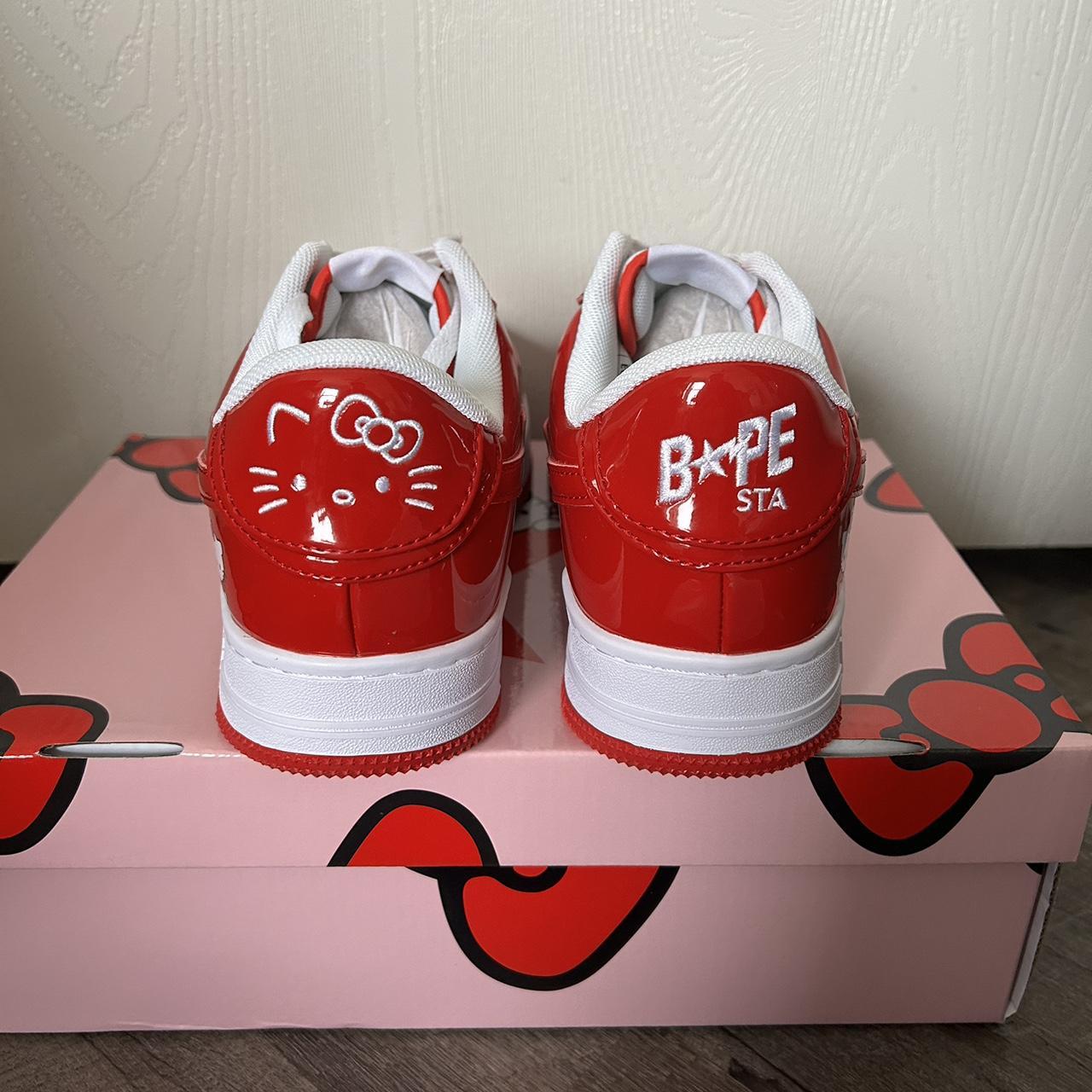Bapesta x Hello Kitty red and white limited edition | Depop