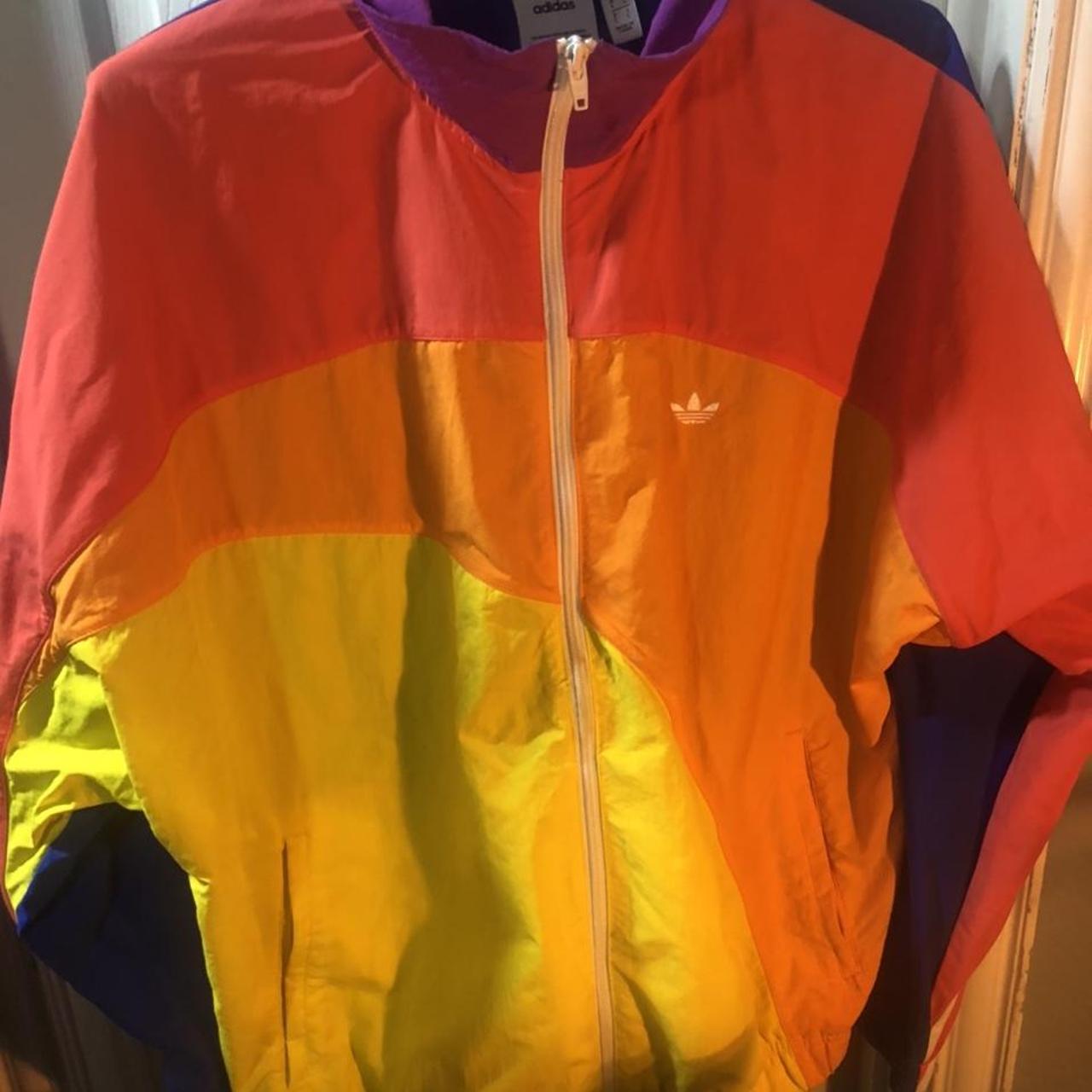 Adidas originals pride discount off center track jacke