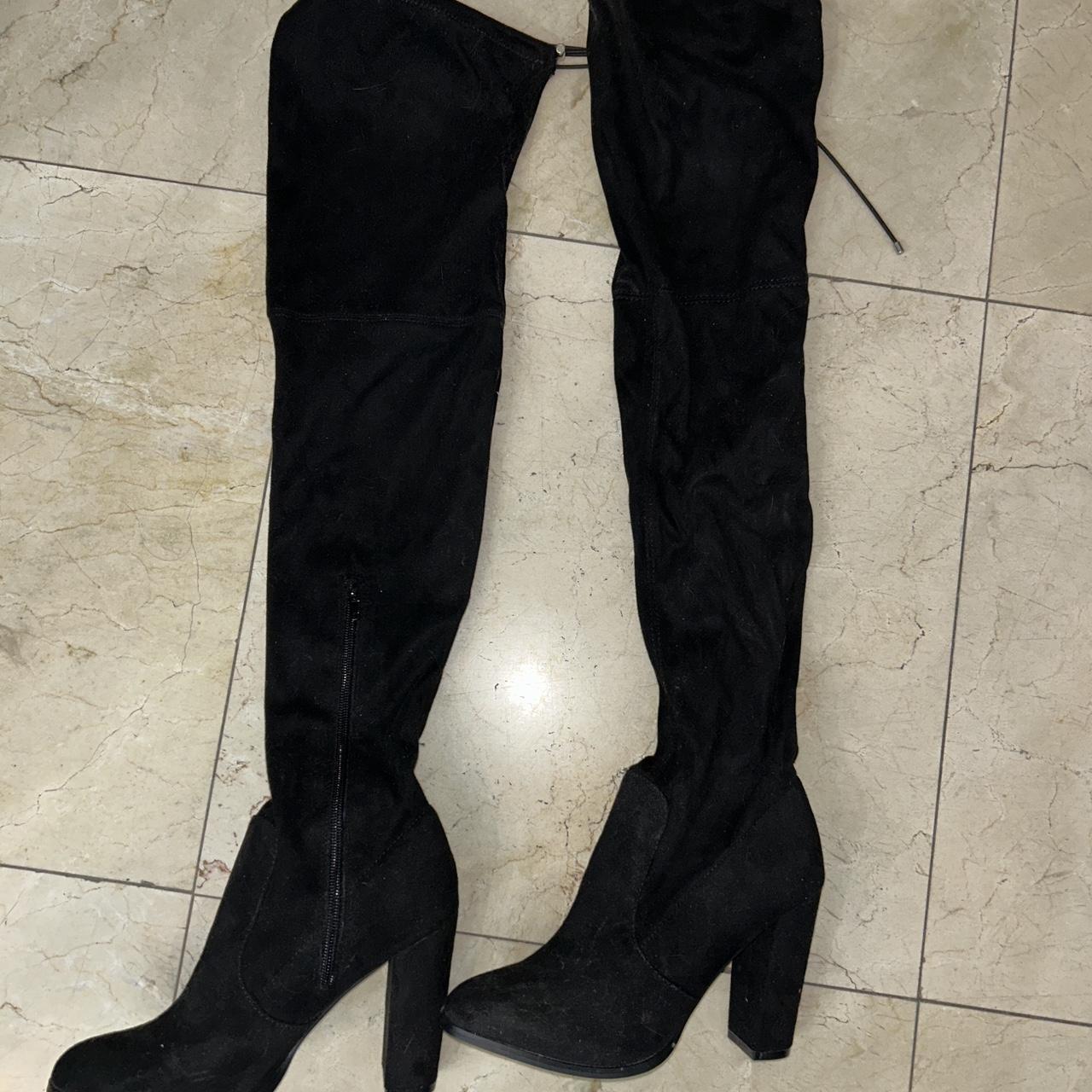 Soft as suede 2025 thigh high boots