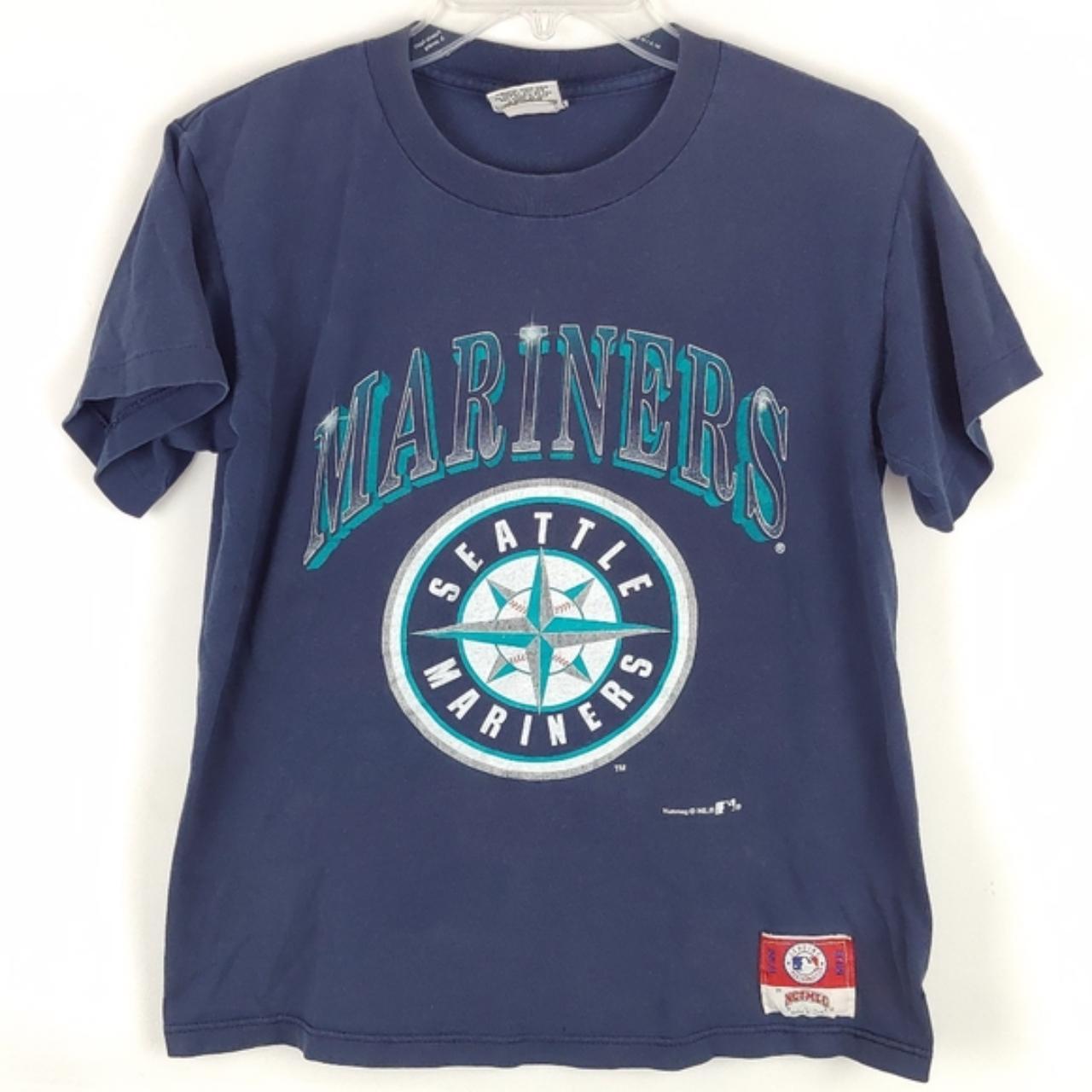 VINTAGE PULLOVER MLB SEATLE MARINERS JERSEY SIZE L - Depop