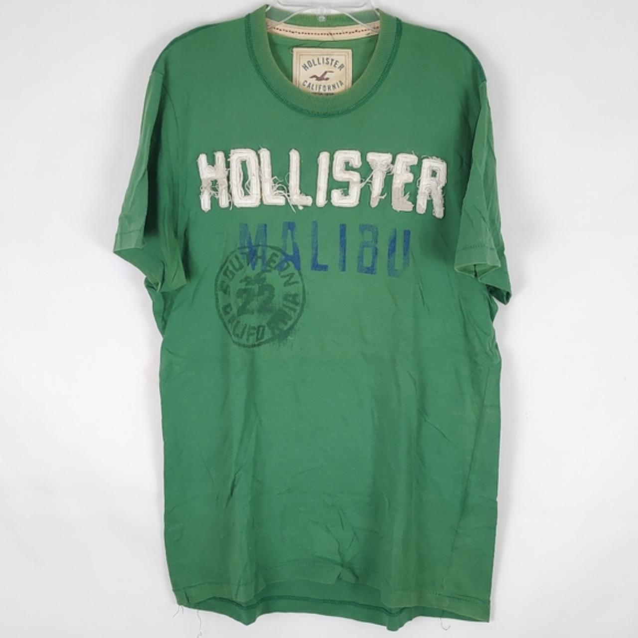 Hollister green t sales shirt