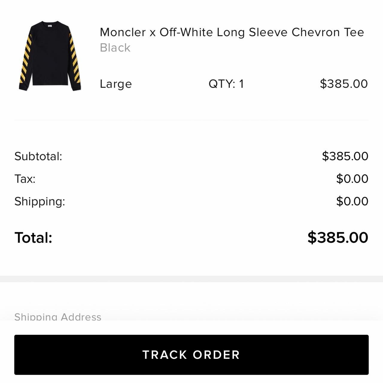 Moncler x Offwhite collab long sleeve very limited. Depop